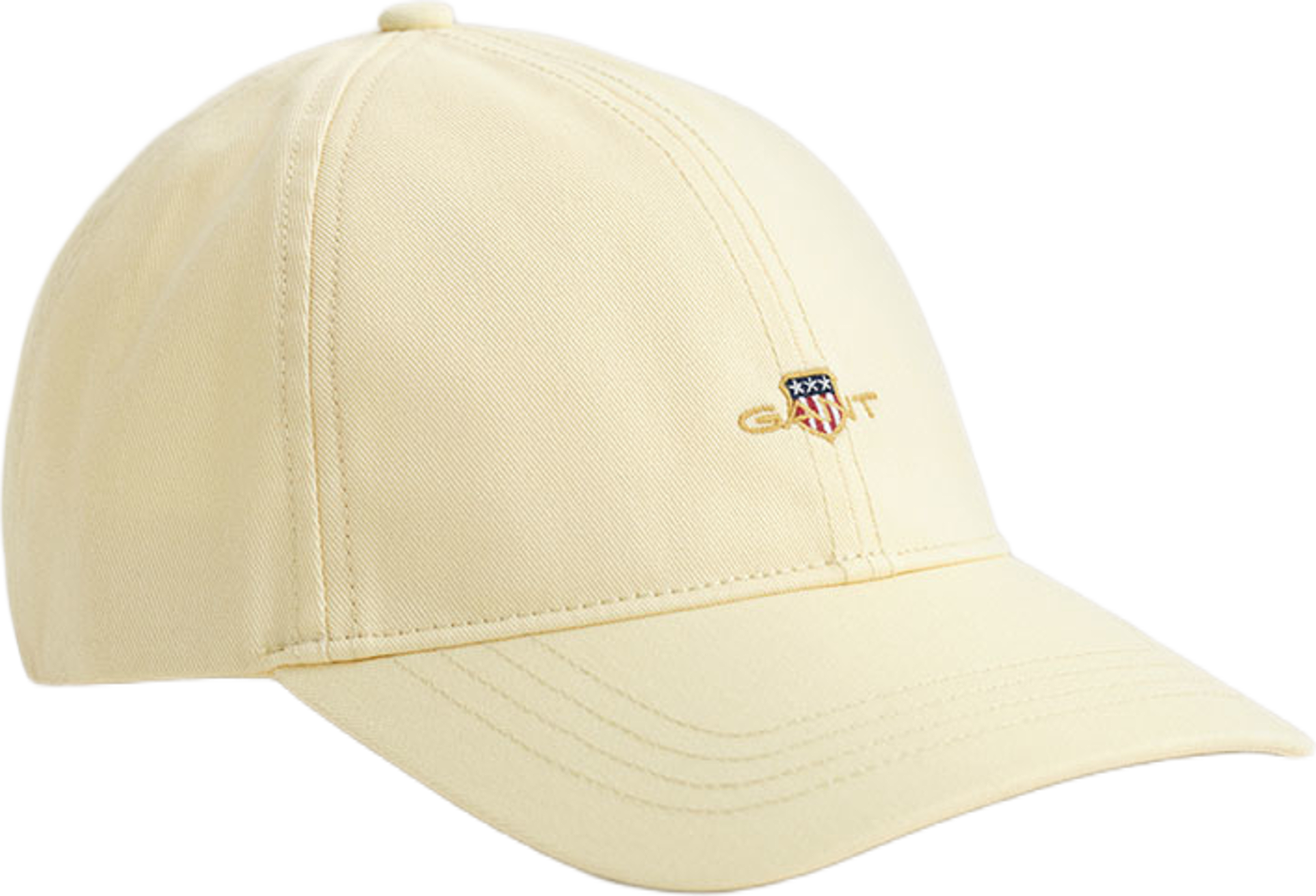 Shield Cotton Twill Cap, från GANT, i färgen Vanilla Yellow. Klicka för att öppna bilden i stort format