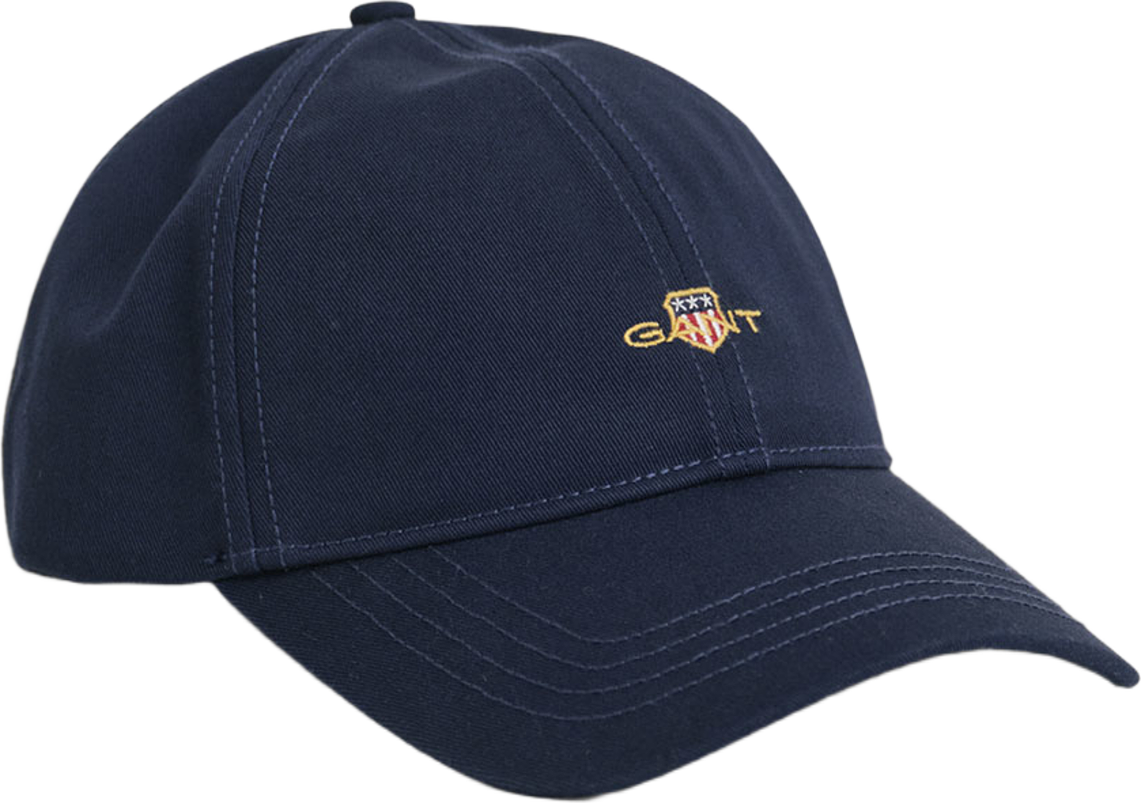 Shield Cotton Twill Cap, från GANT, i färgen Marine. Klicka för att öppna bilden i stort format