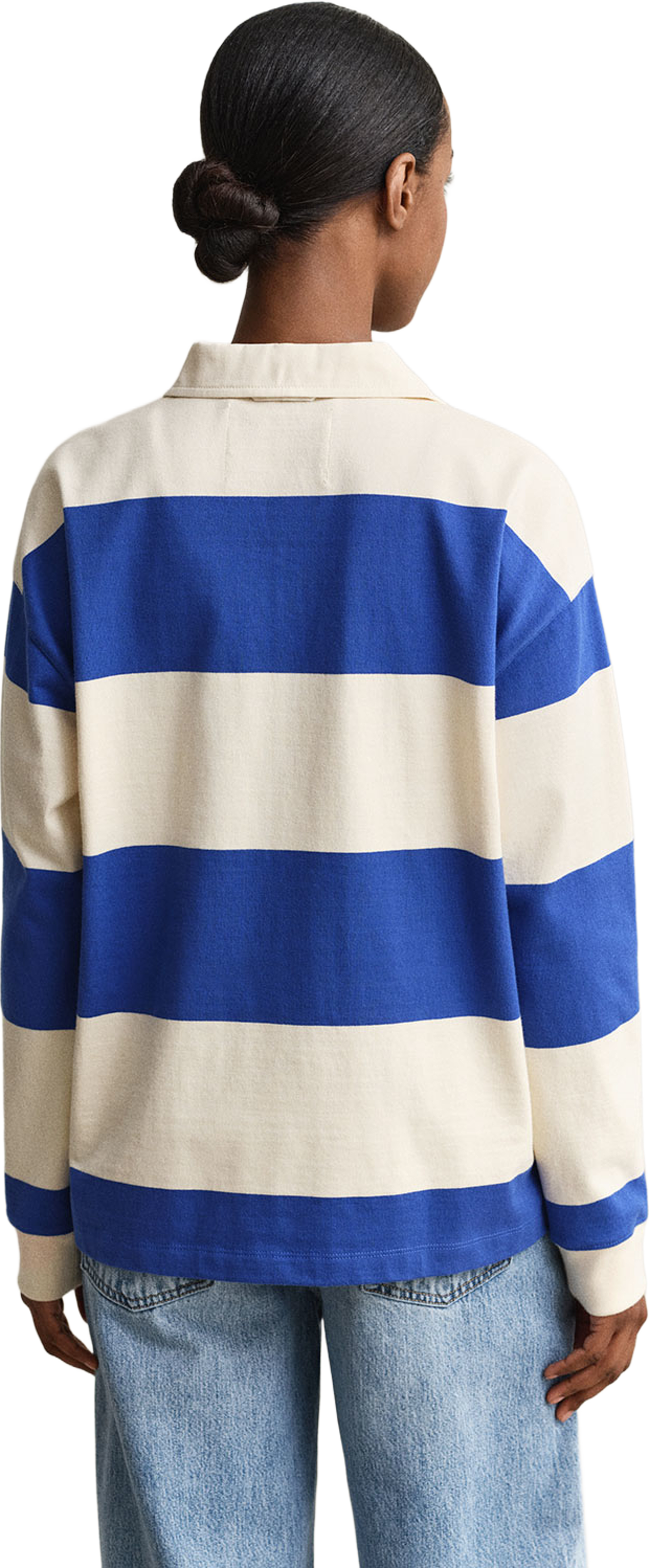 Striped Cotton Heavy Rugger, från GANT, i färgen Royal Blue. Klicka för att öppna bilden i stort format