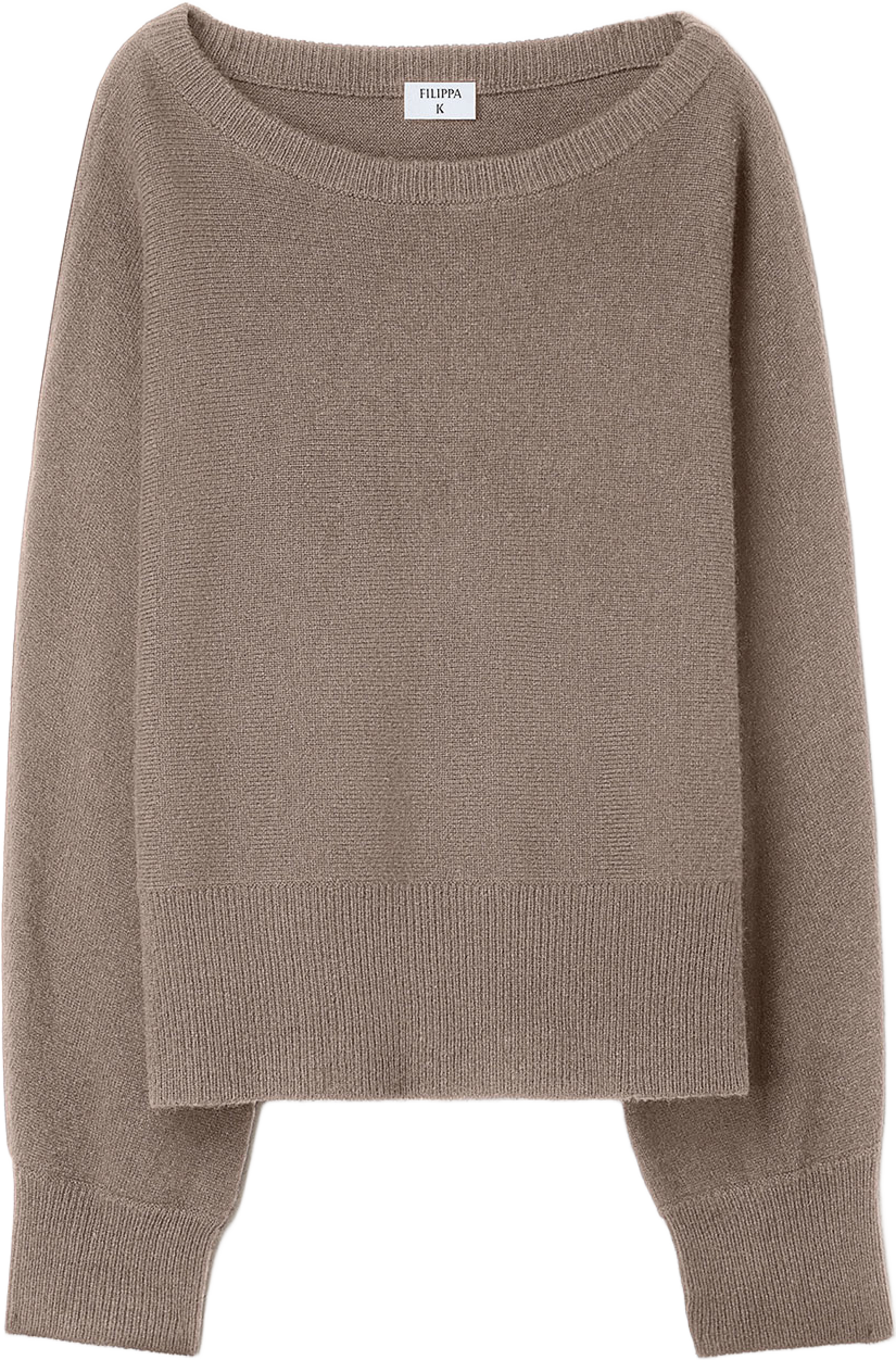 wool yak boatneck sweater, från Filippa K, i färgen Taupe Beige. Klicka för att öppna bilden i stort format