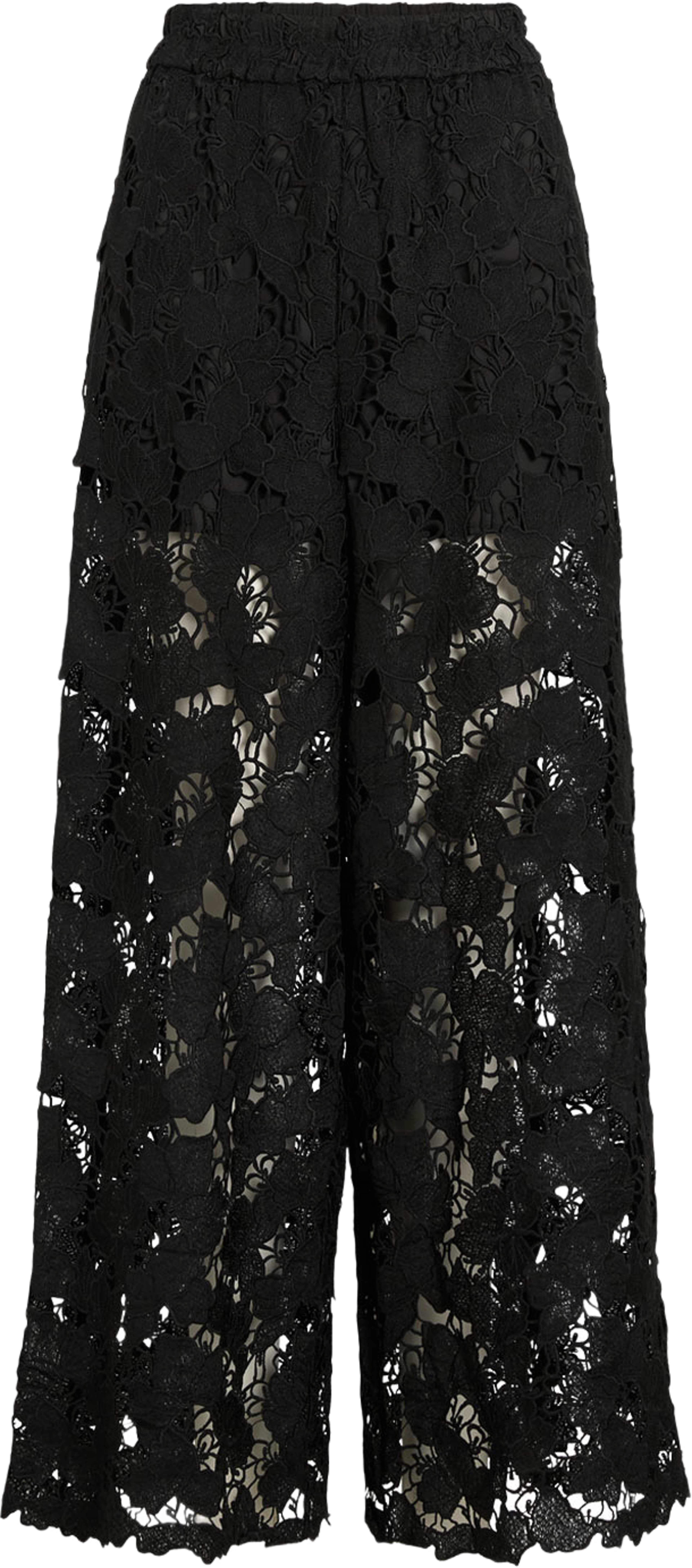 VIHYLDE HW NEW LACE PANT, från Vila, i färgen Black. Klicka för att öppna bilden i stort format