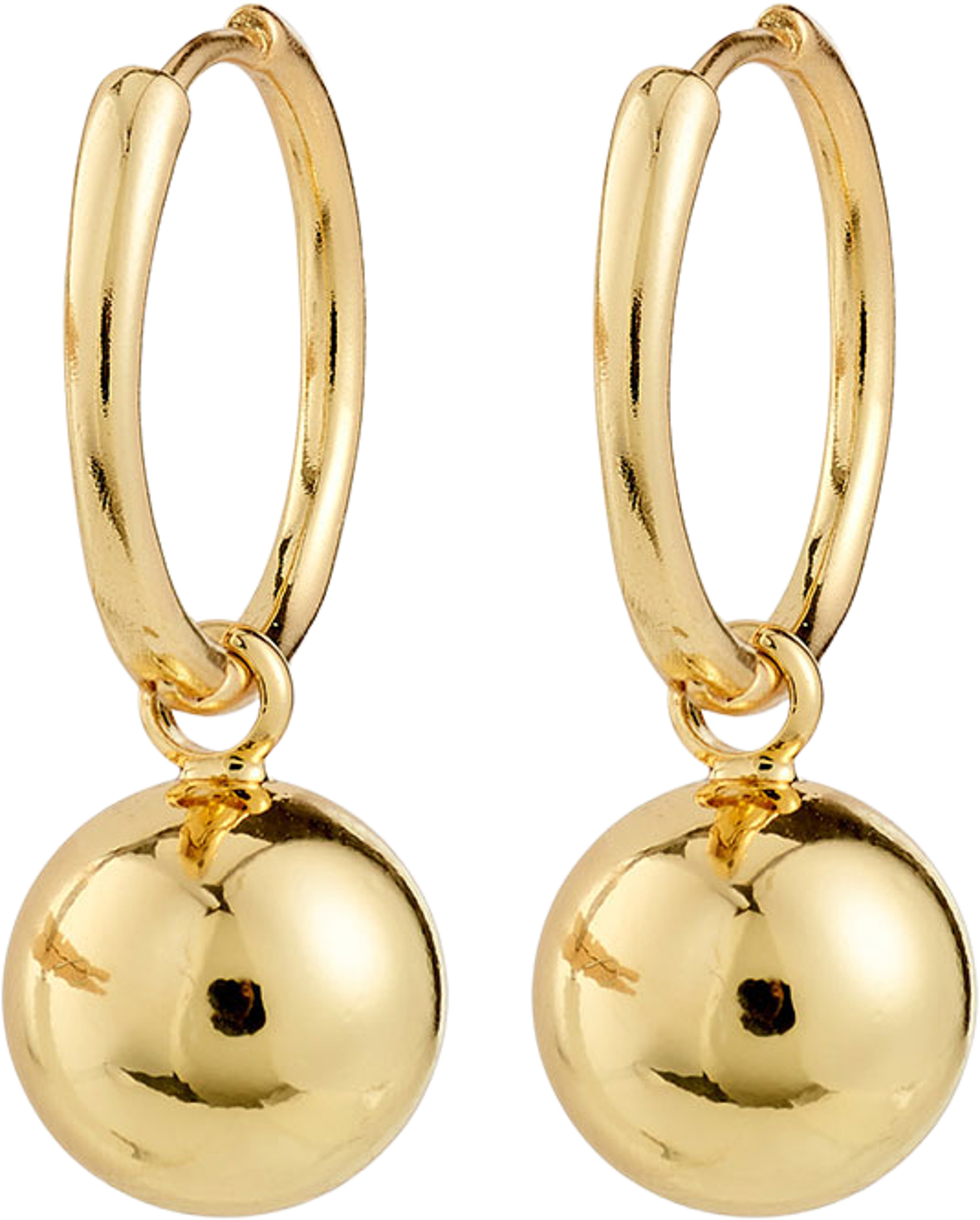 AIR hoop earrings gold-plated, från Pilgrim, i färgen Gold Plated. Klicka för att öppna bilden i stort format