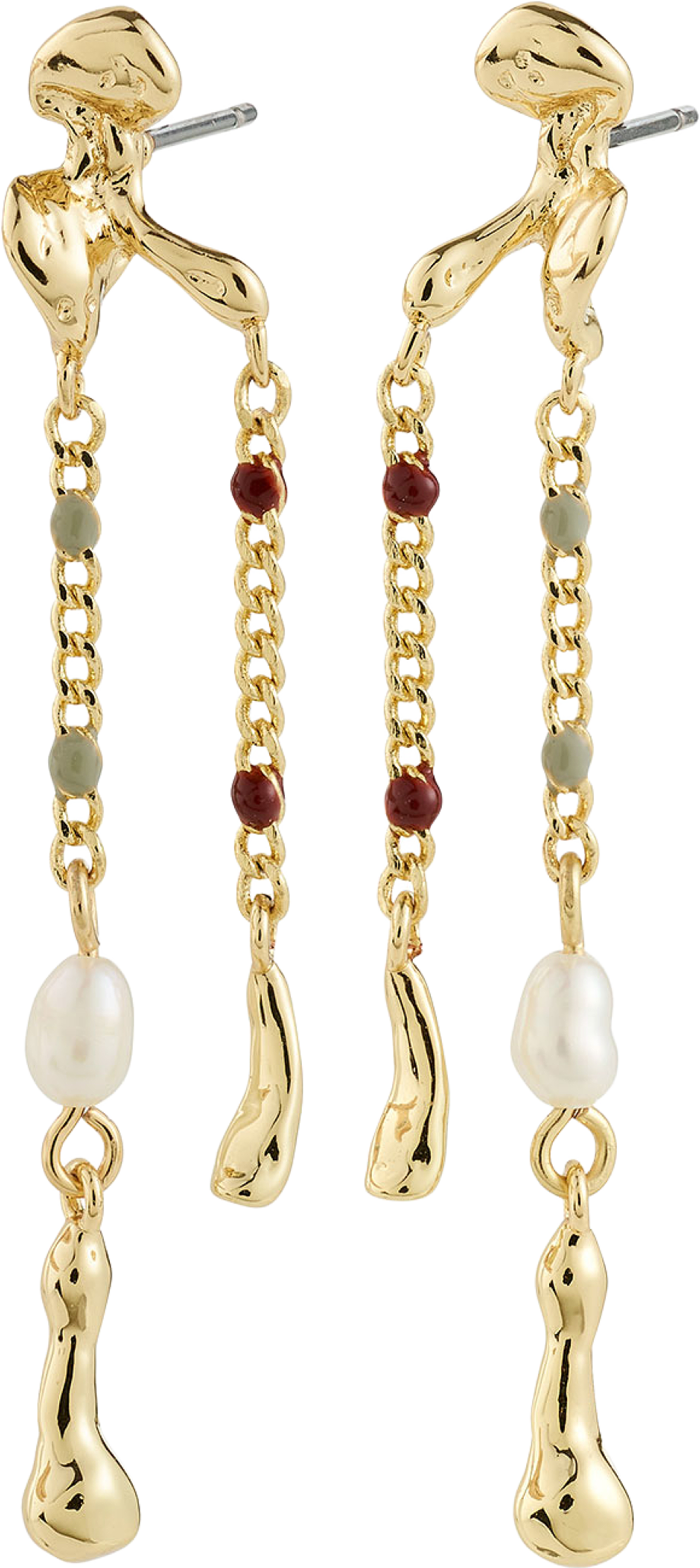 REGGIE earrings gold-plated, från Pilgrim, i färgen Gold Plated. Klicka för att öppna bilden i stort format