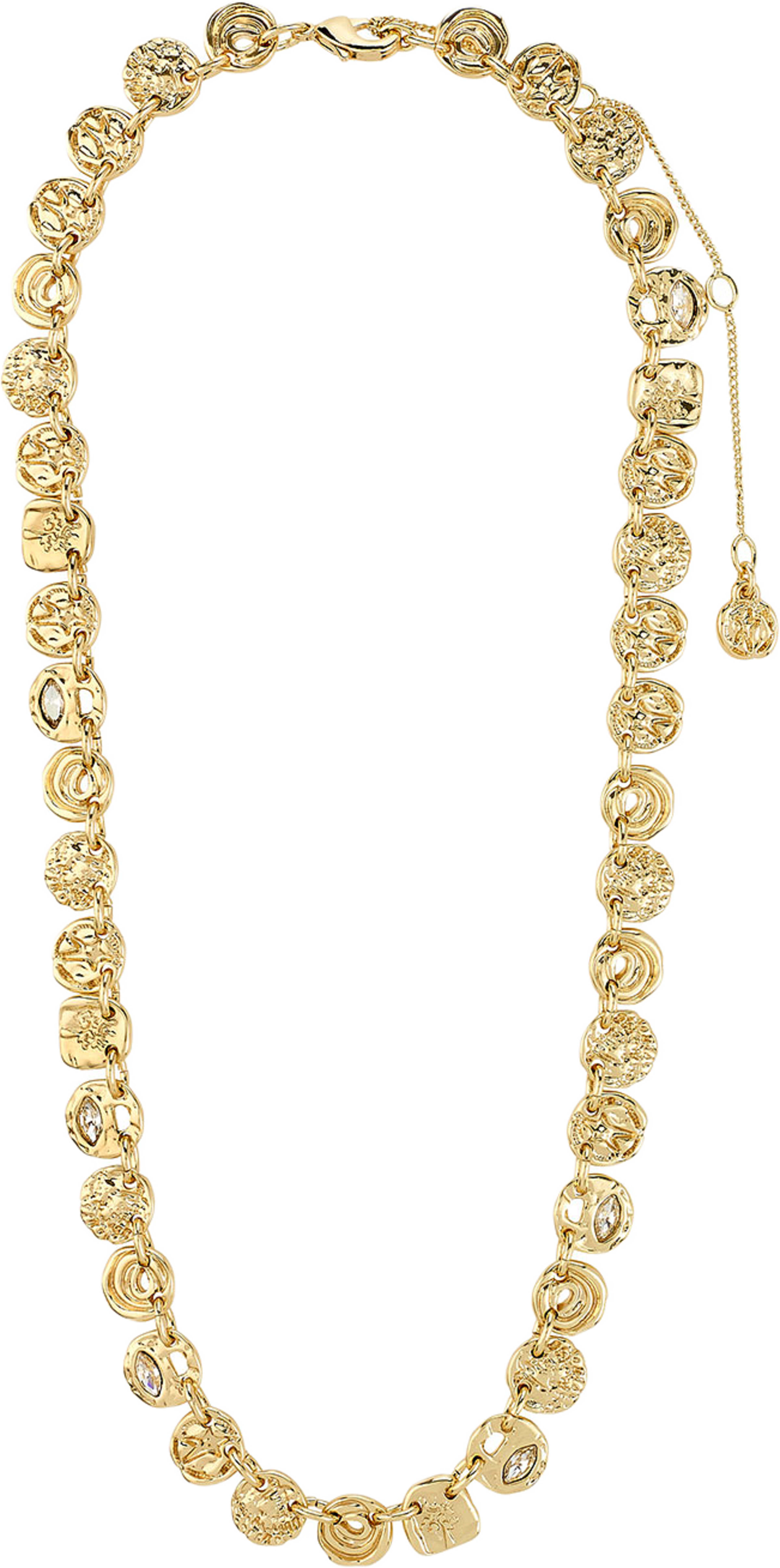 FIRE necklace gold-plated, från Pilgrim, i färgen Gold Plated. Klicka för att öppna bilden i stort format