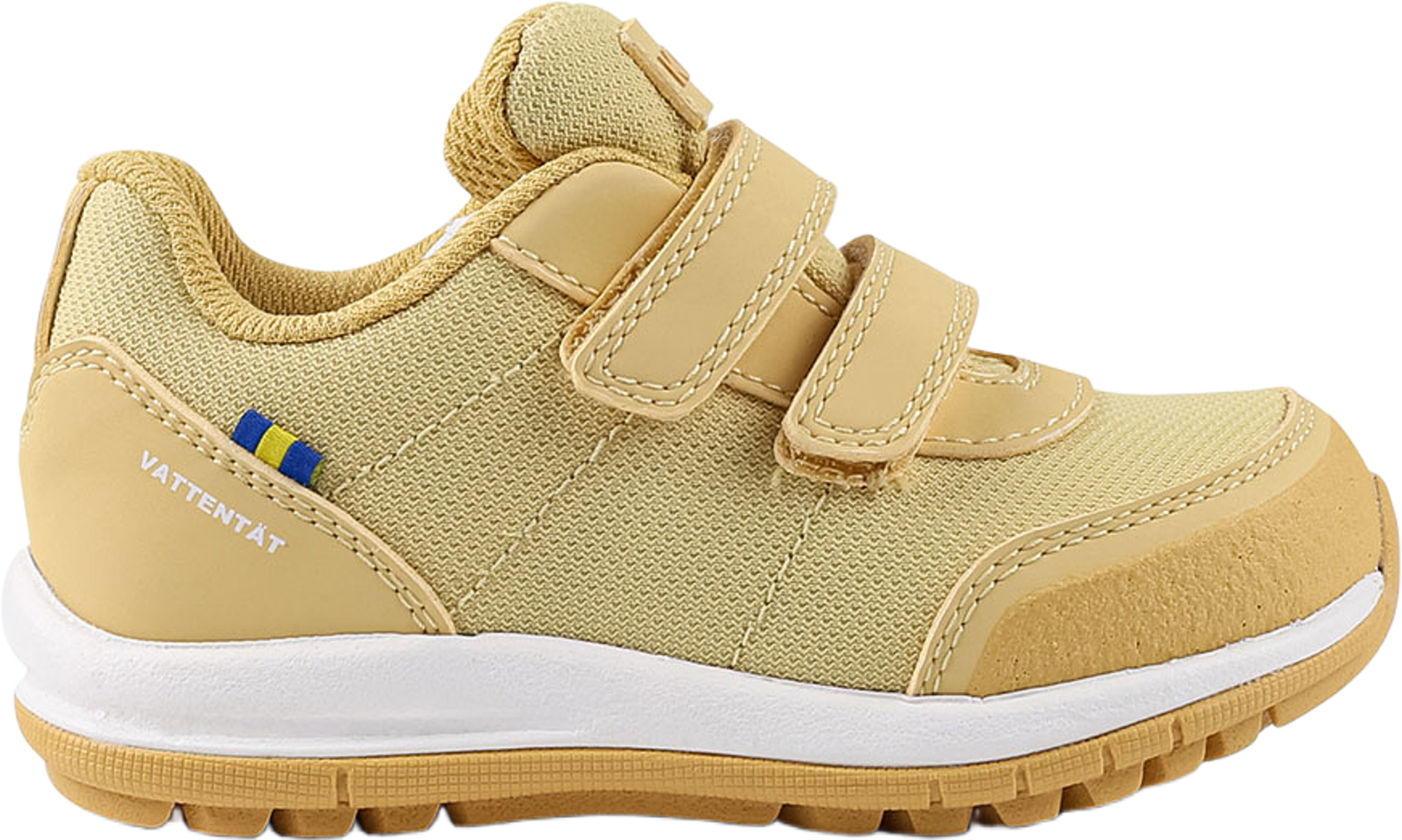 Vattentäta sneakers Halland, från Kavat, i färgen Soft Sun. Klicka för att öppna bilden i stort format