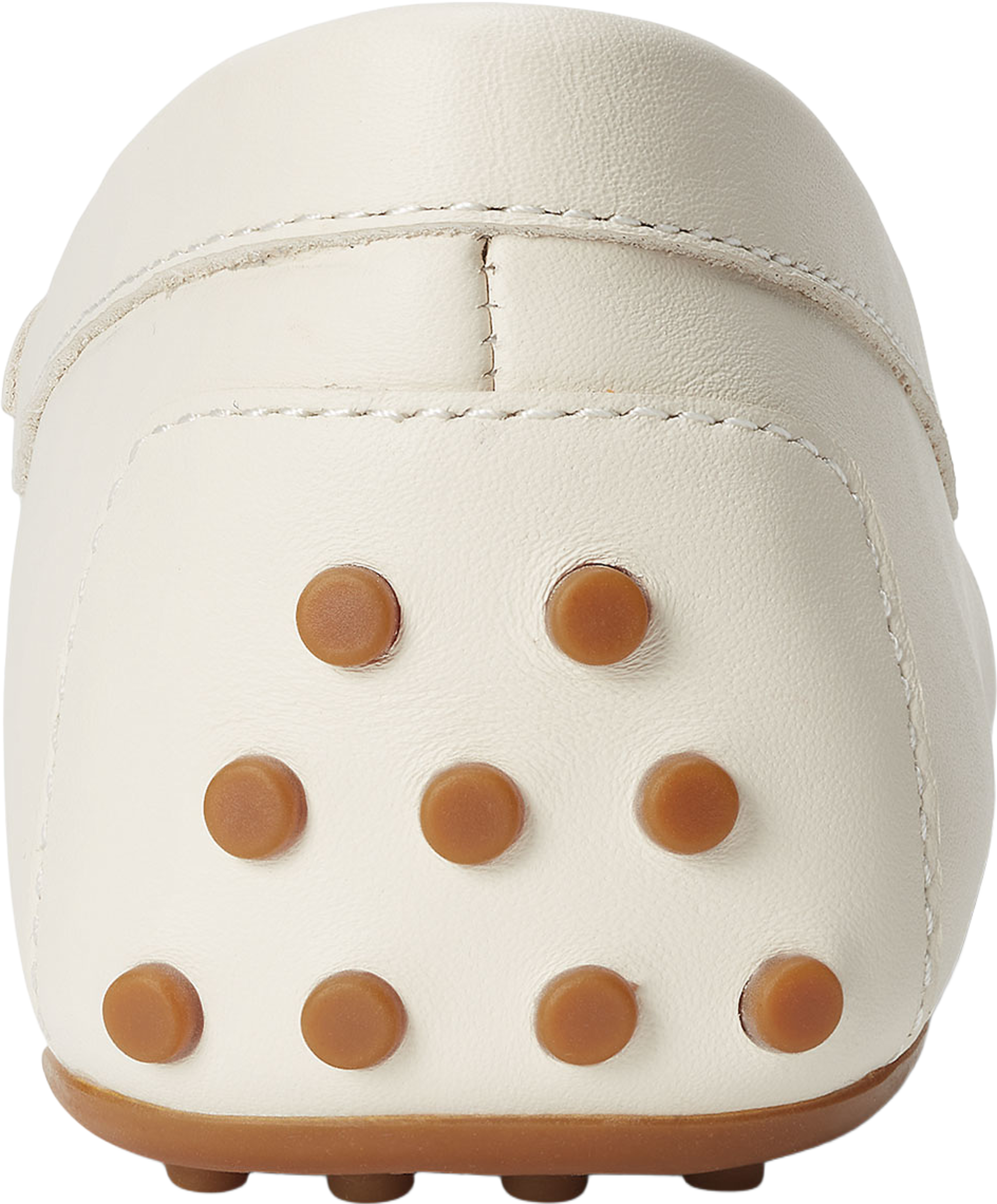 Barnsbury Nappa Leather Driver, från Lauren Ralph Lauren, i färgen Soft White With Gold Hrdw. Klicka för att öppna bilden i stort format