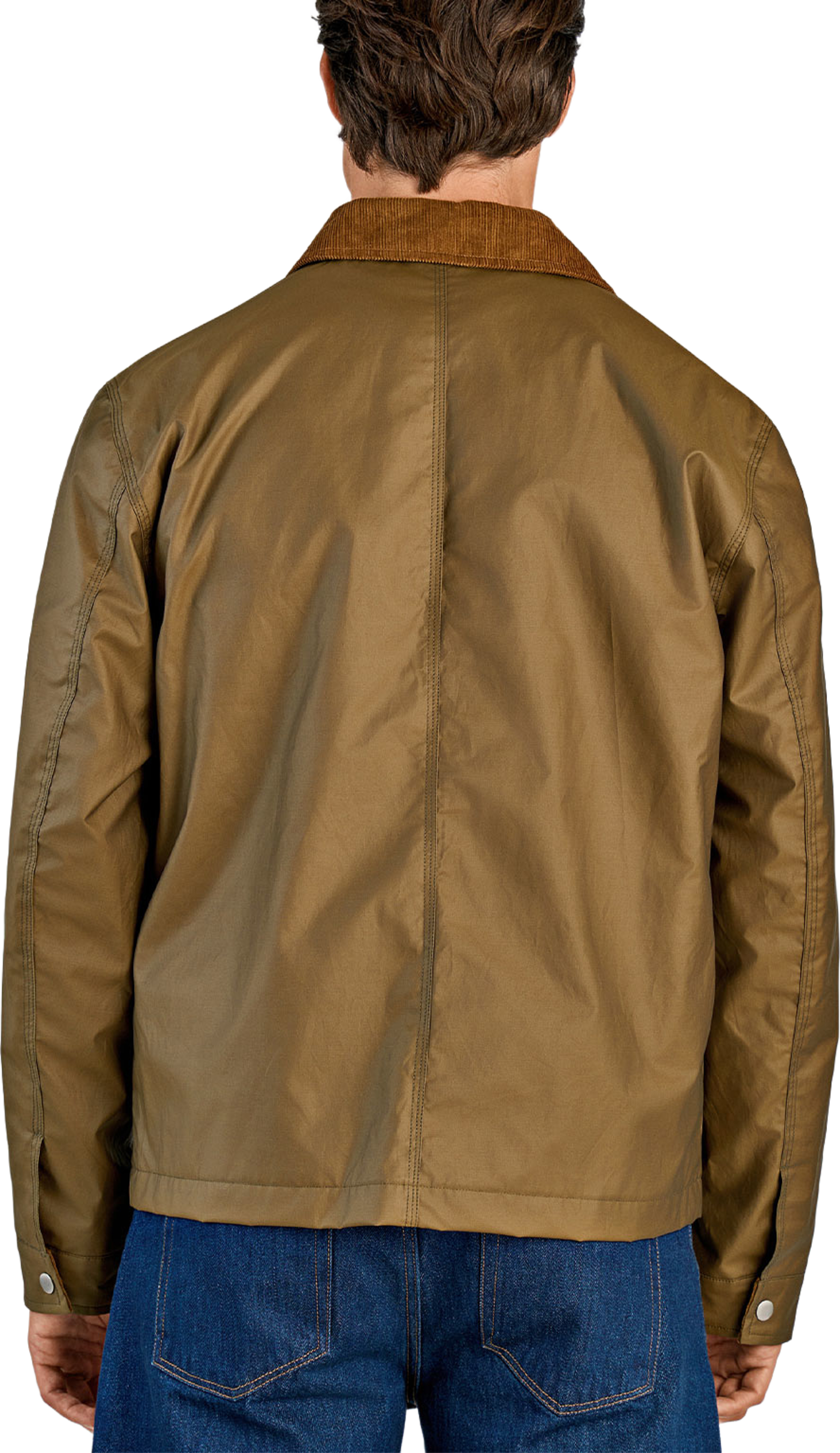 Field jacket with corduroy collar Jacket, från Lindbergh, i färgen Dk Army. Klicka för att öppna bilden i stort format