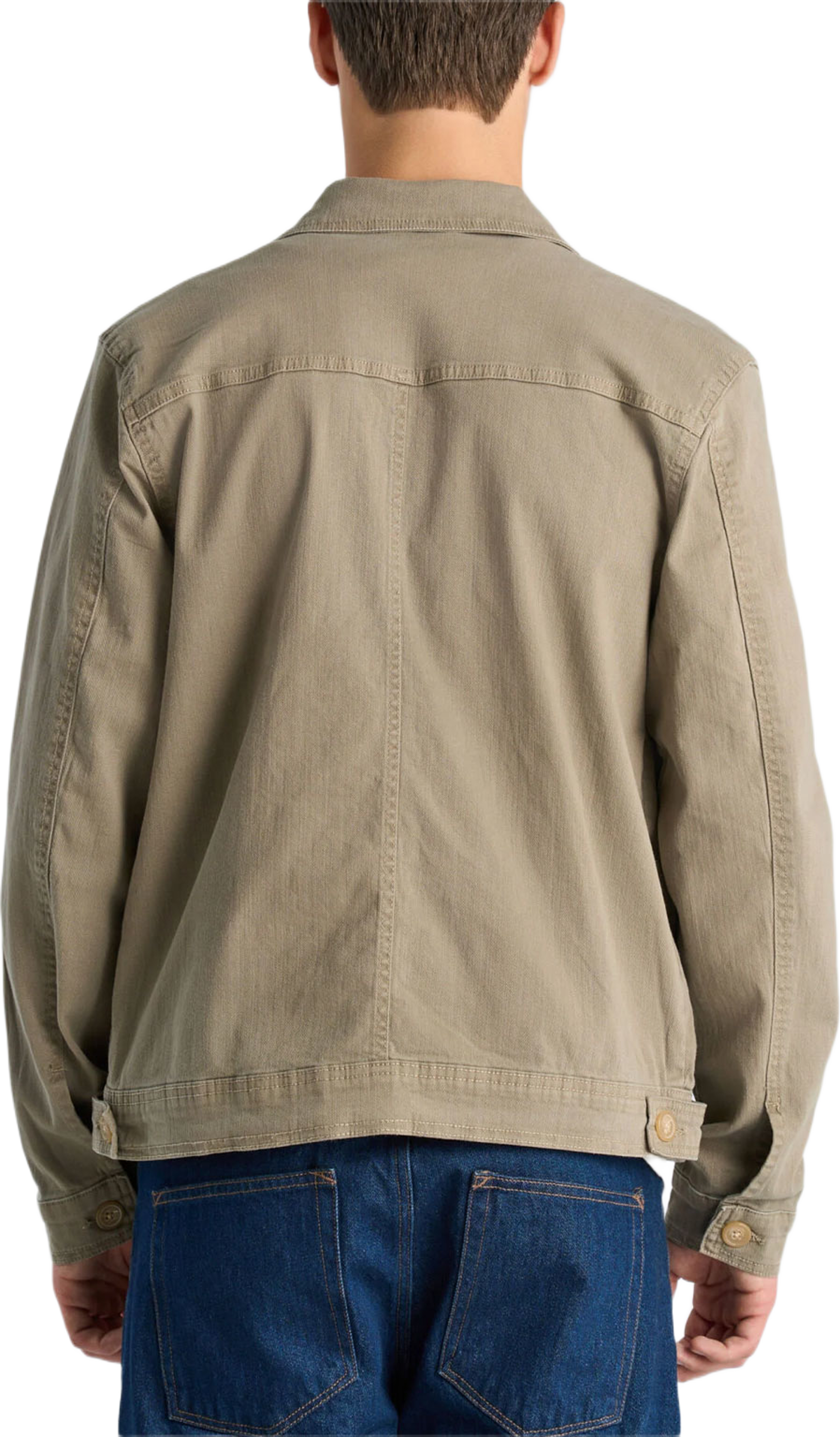 Twill Overshirt, från Lindbergh, i färgen Dk Sand. Klicka för att öppna bilden i stort format