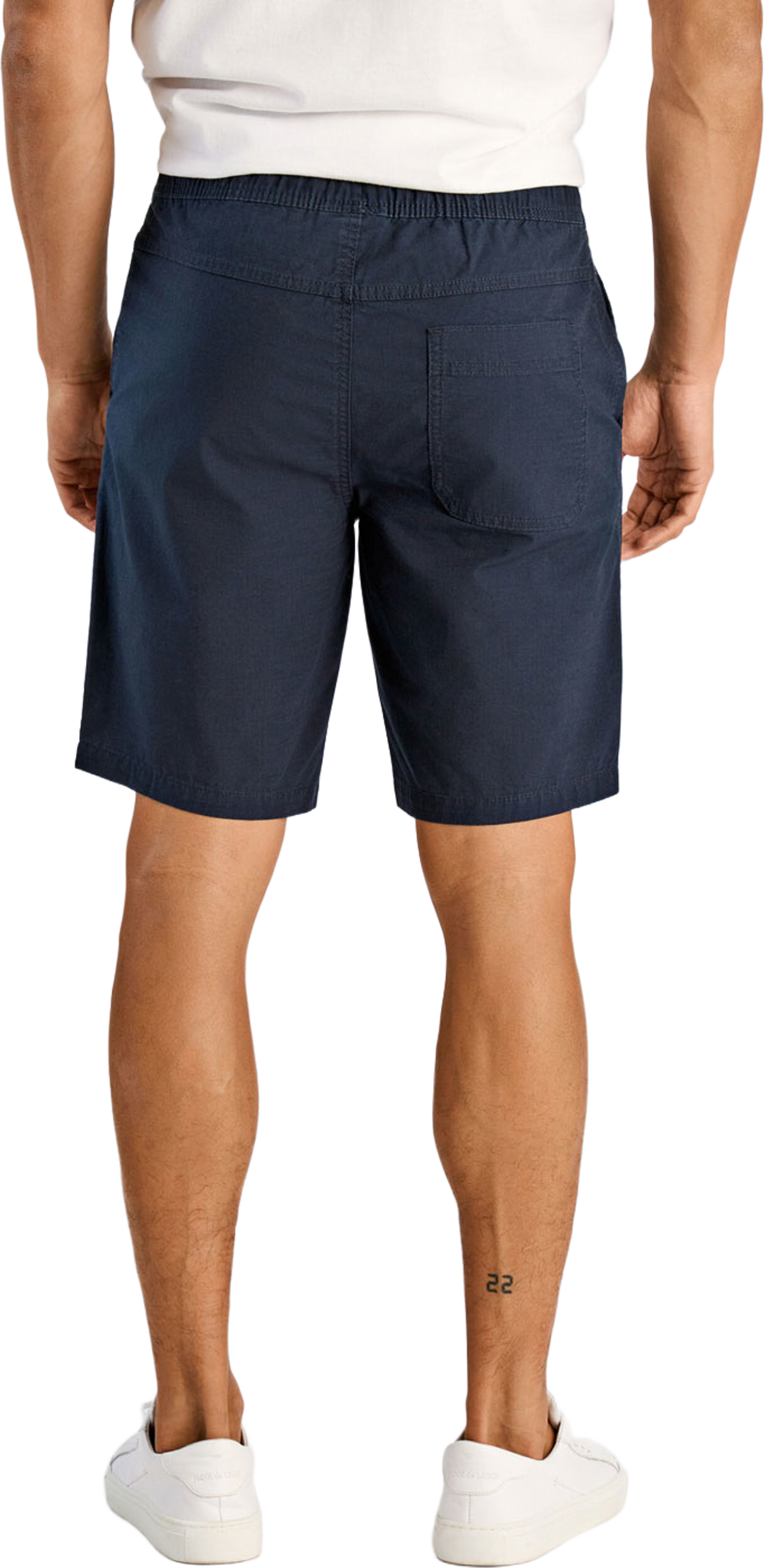 Elastic waist Shorts, från Lindbergh, i färgen Navy. Klicka för att öppna bilden i stort format