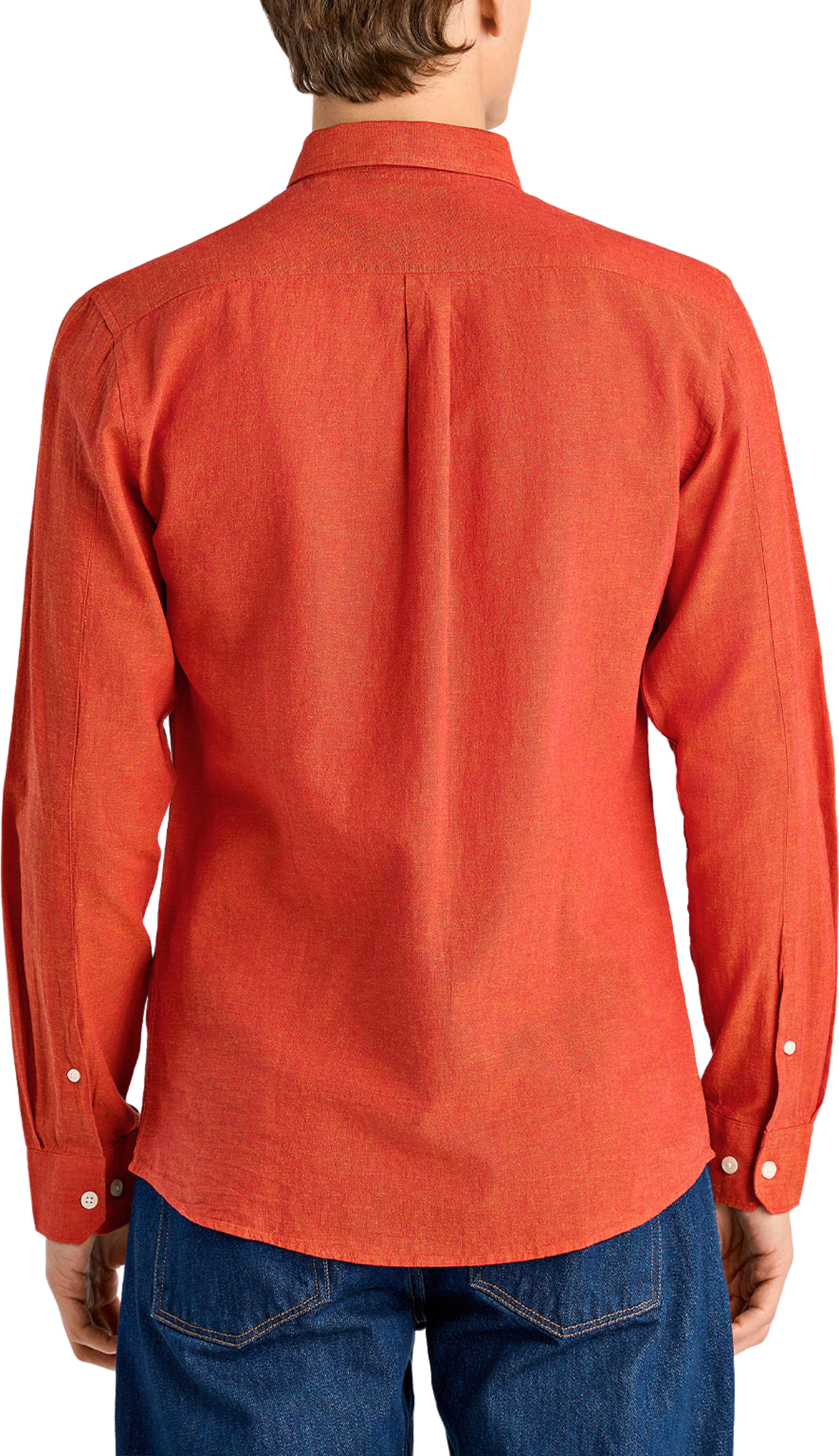 Lindbergh Shirt L/S, från Lindbergh, i färgen Coral Orange. Klicka för att öppna bilden i stort format