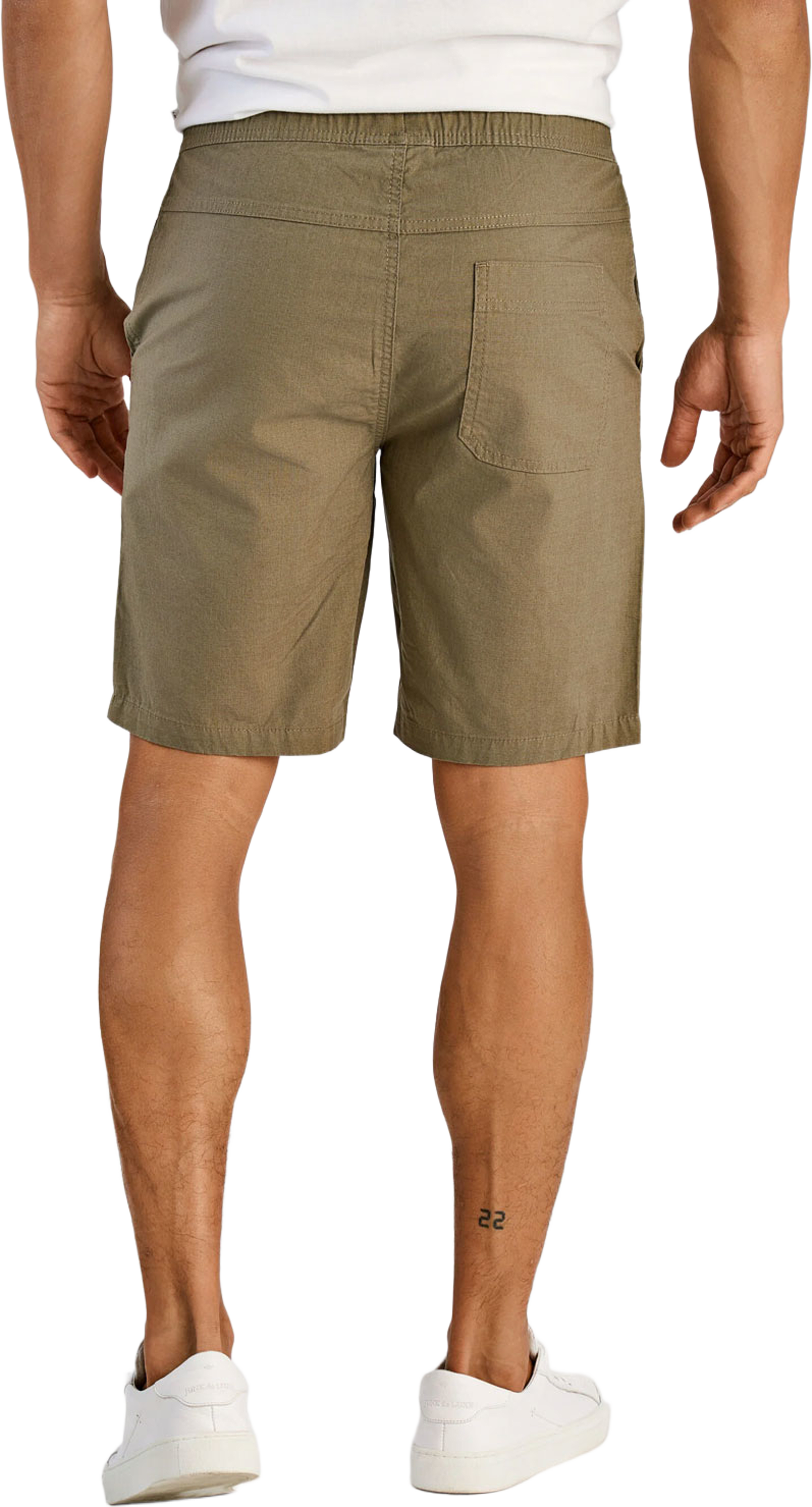 Elastic waist Shorts, från Lindbergh, i färgen Army. Klicka för att öppna bilden i stort format