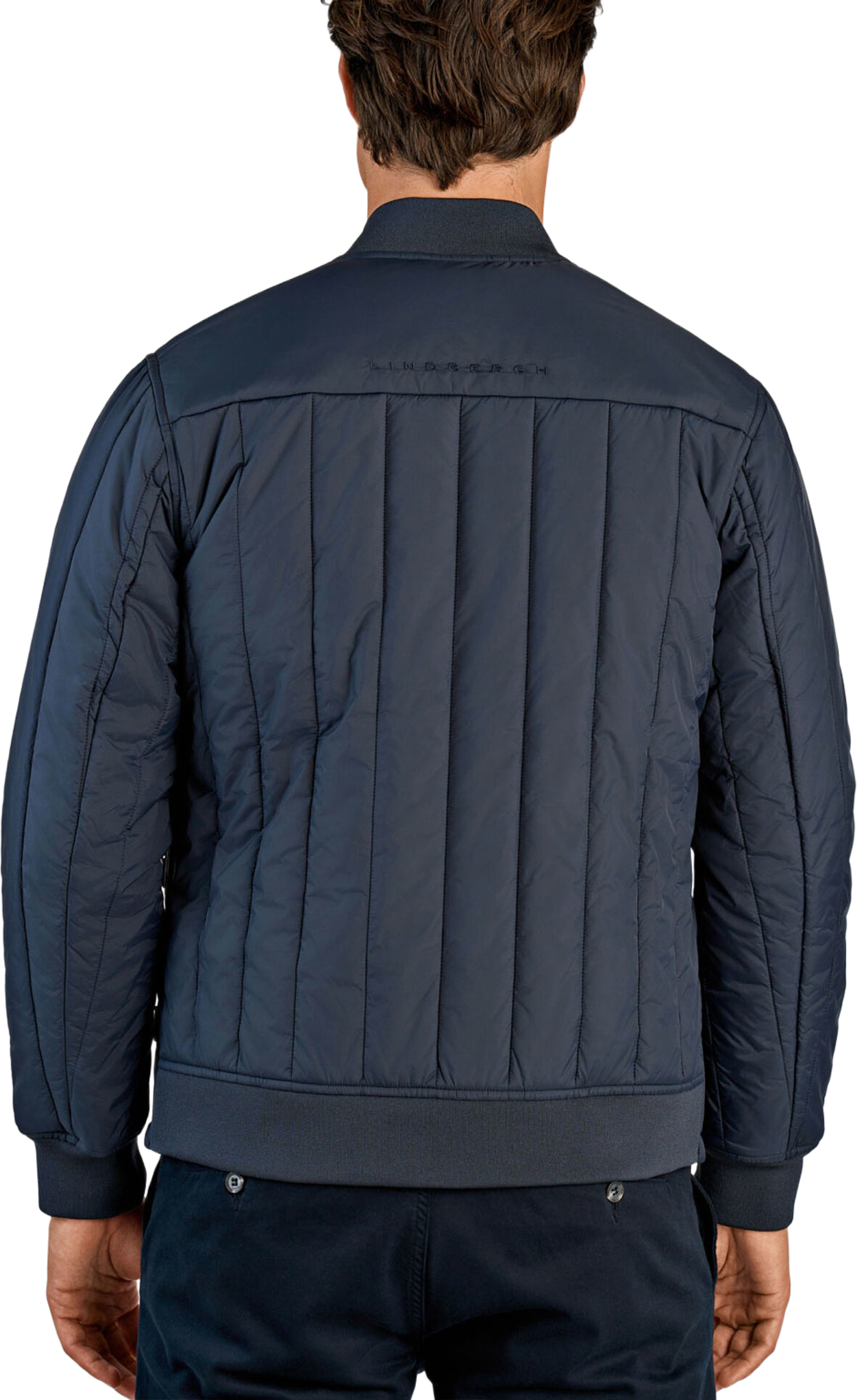 Quilted Jacket, från Lindbergh, i färgen Navy. Klicka för att öppna bilden i stort format