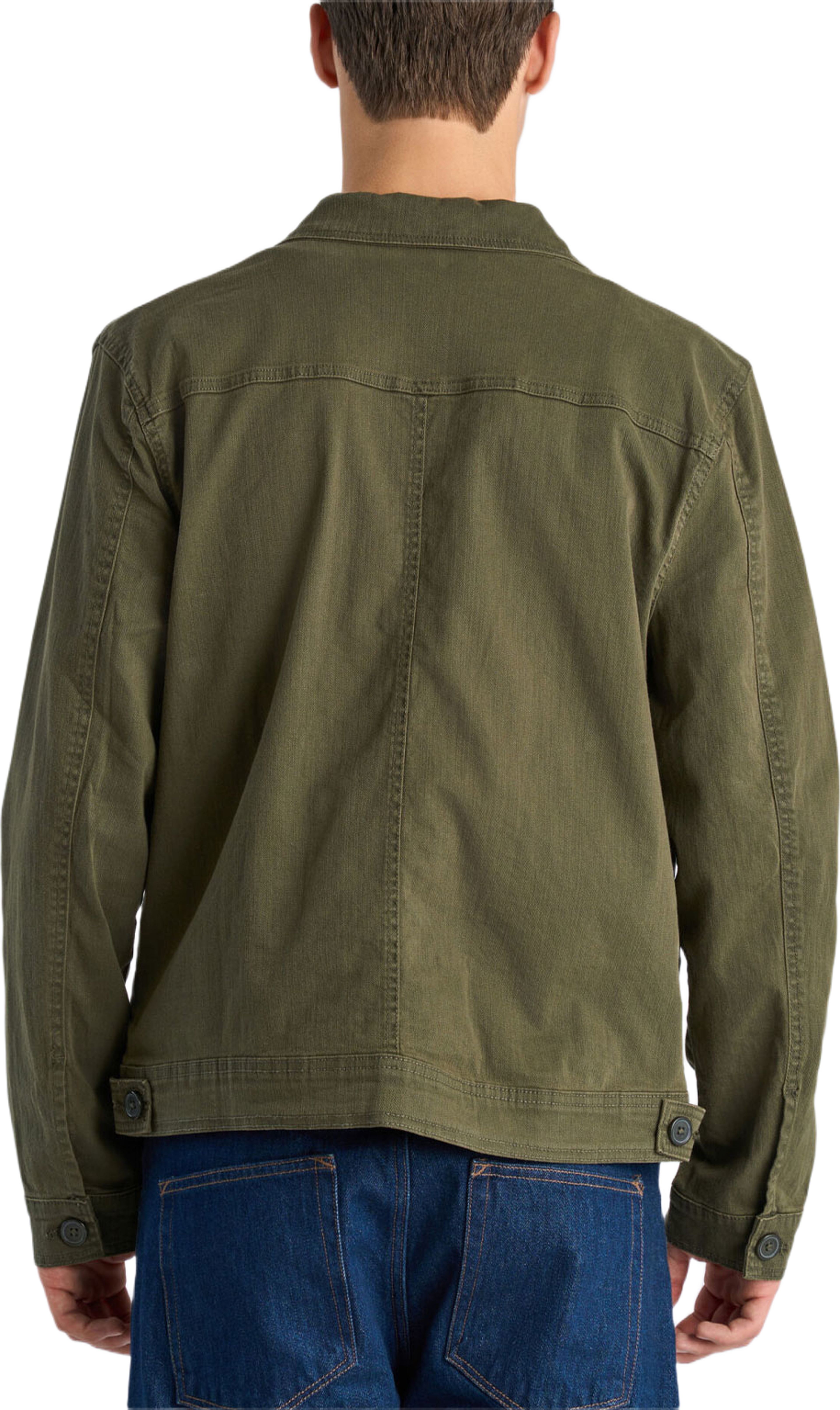 Twill Overshirt, från Lindbergh, i färgen Army. Klicka för att öppna bilden i stort format