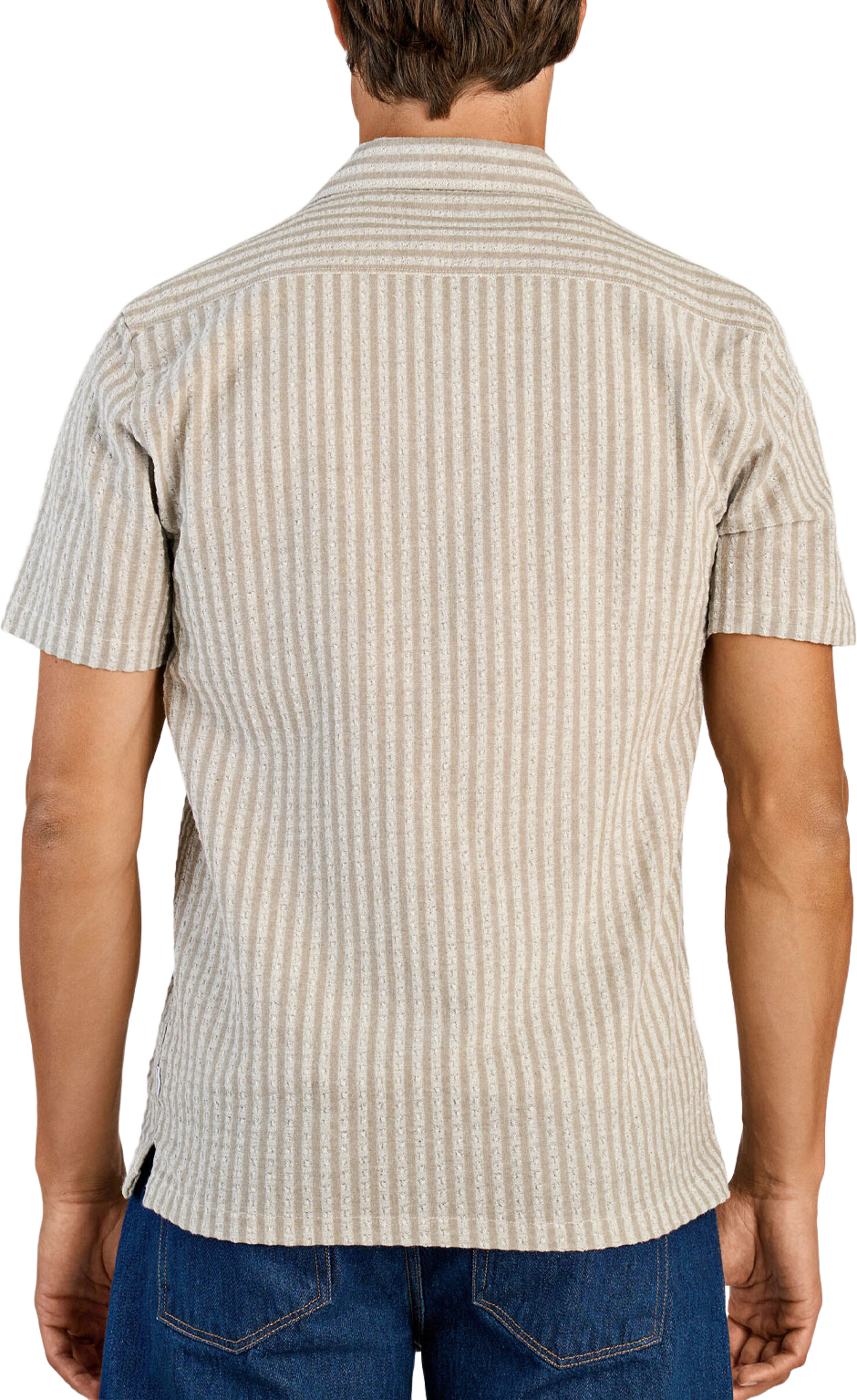 Cotton structure Shirt, från Lindbergh, i färgen Army. Klicka för att öppna bilden i stort format