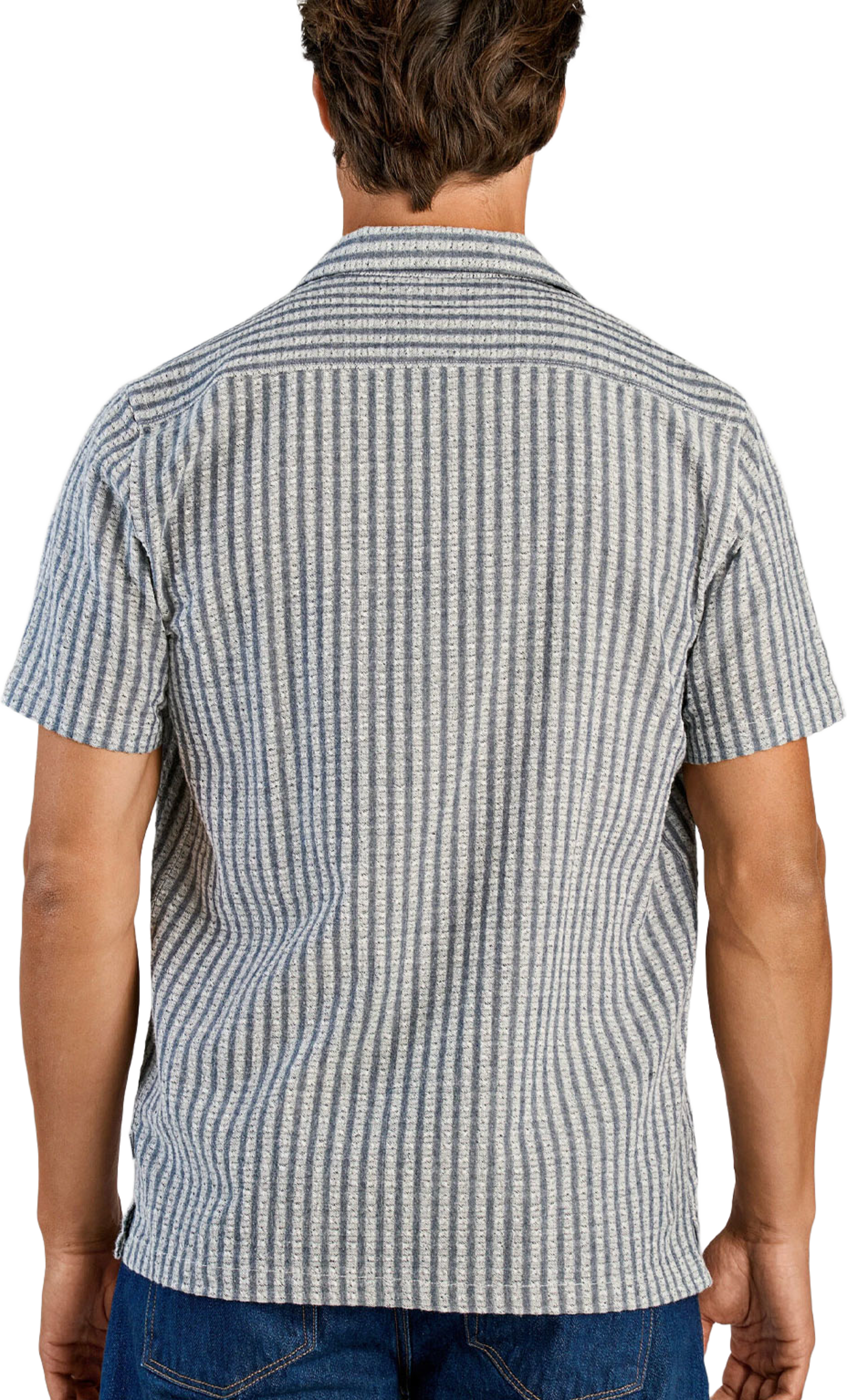 Cotton structure Shirt, från Lindbergh, i färgen Dk Blue. Klicka för att öppna bilden i stort format
