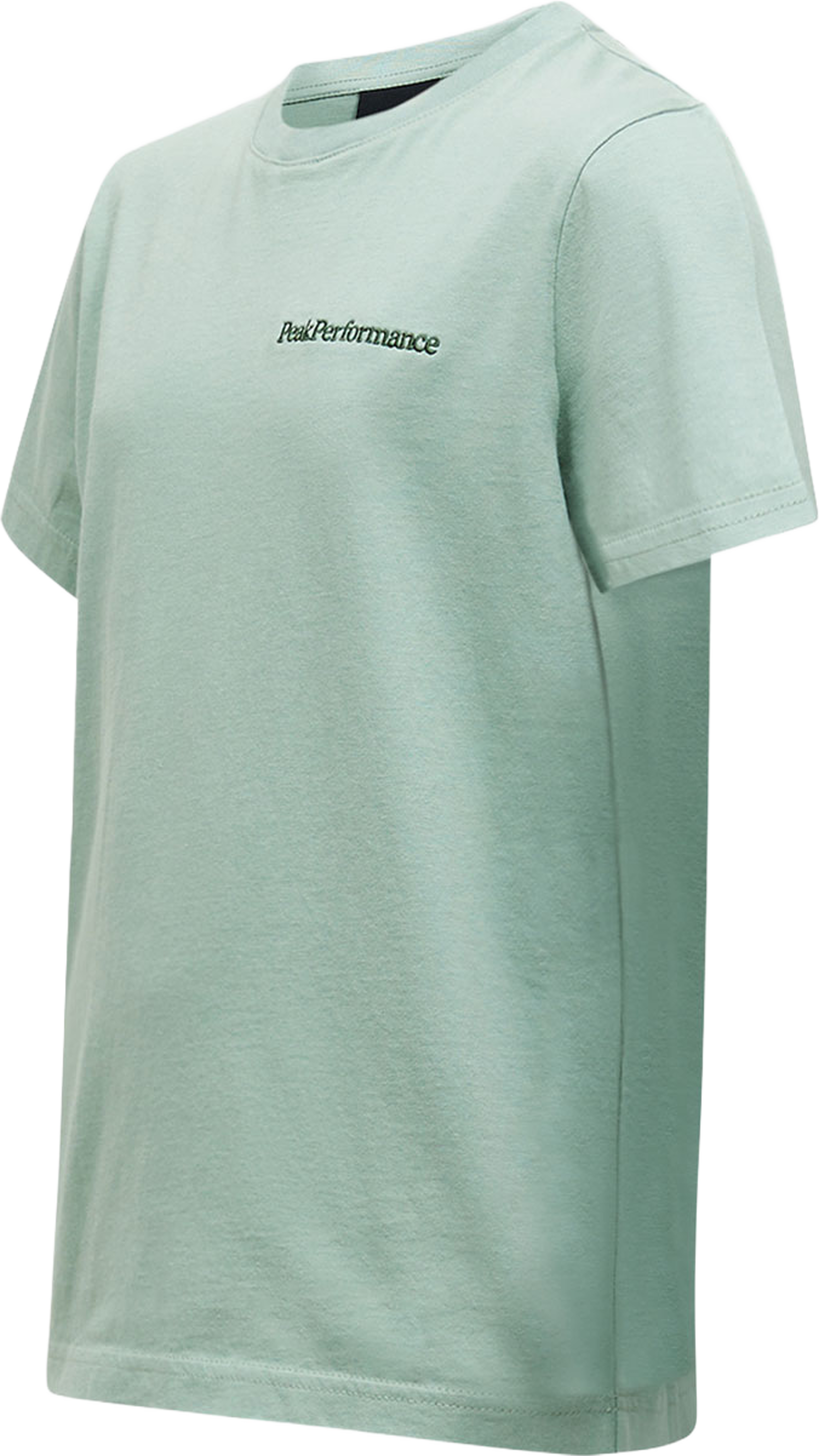 Jr Original Small Logo Tee, från Peak Performance, i färgen Green Valley. Klicka för att öppna bilden i stort format