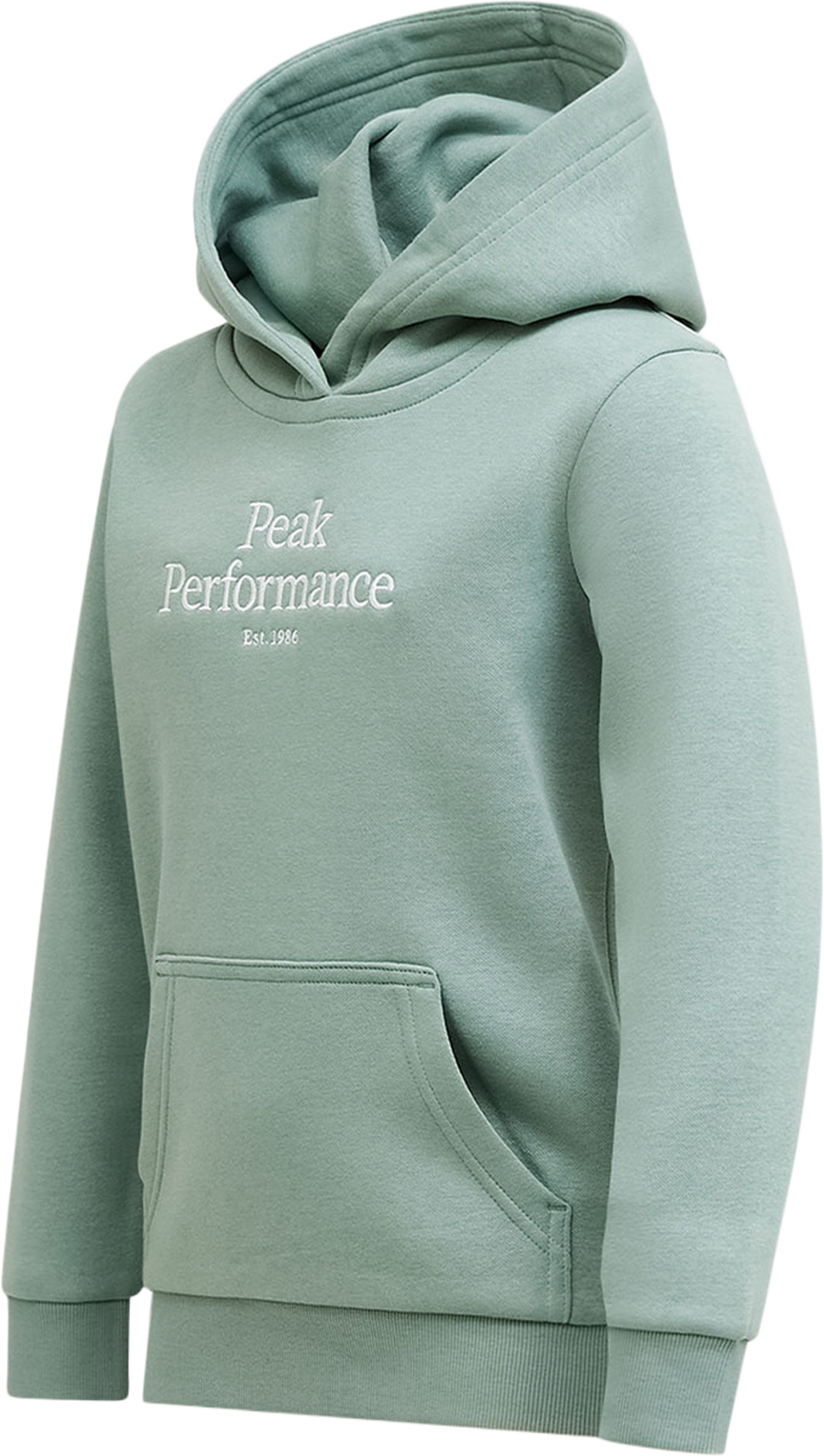 Jr Original Hood, från Peak Performance, i färgen Green Valley. Klicka för att öppna bilden i stort format