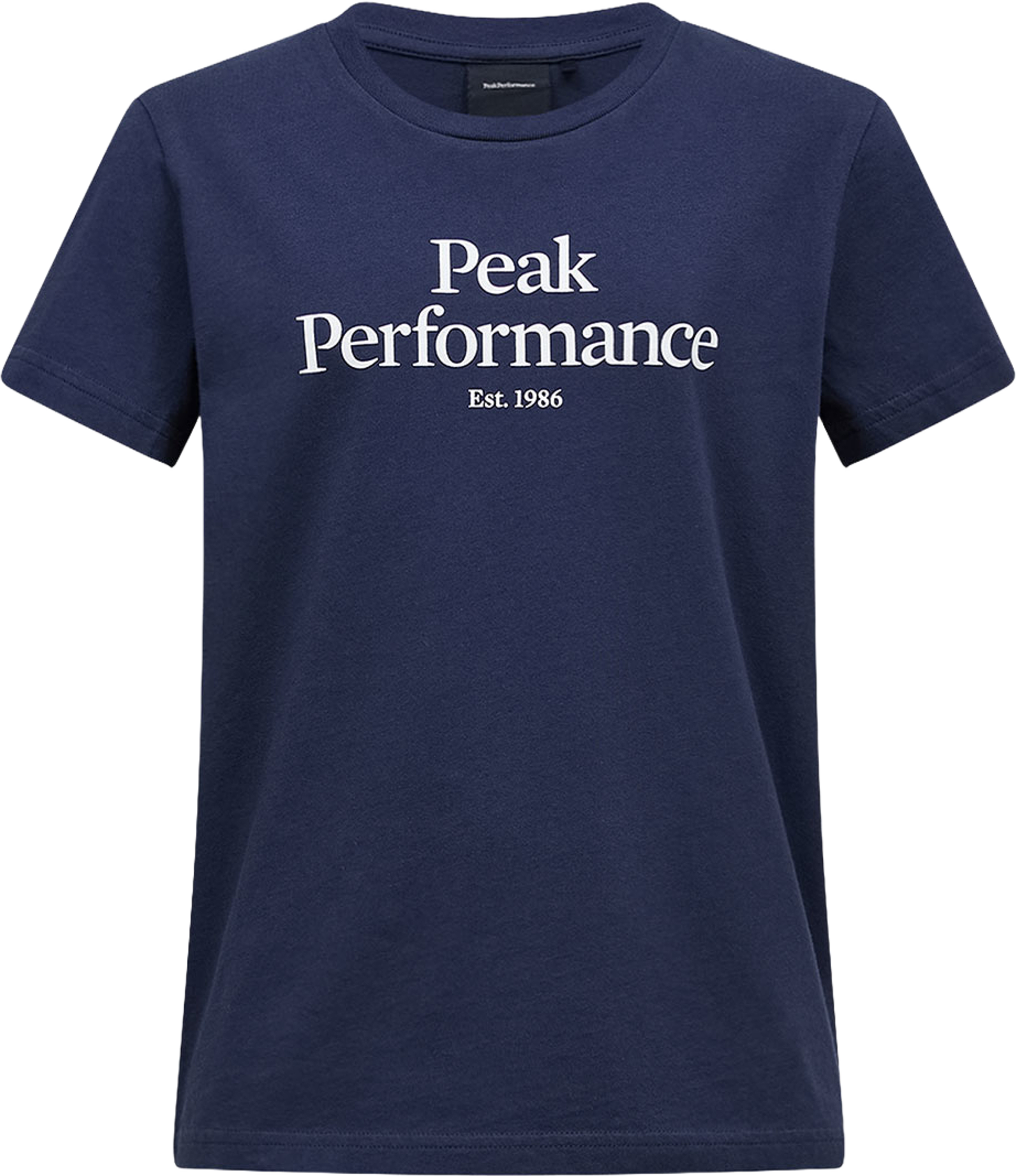 Jr Original Tee, från Peak Performance, i färgen Blue Shadow. Klicka för att öppna bilden i stort format