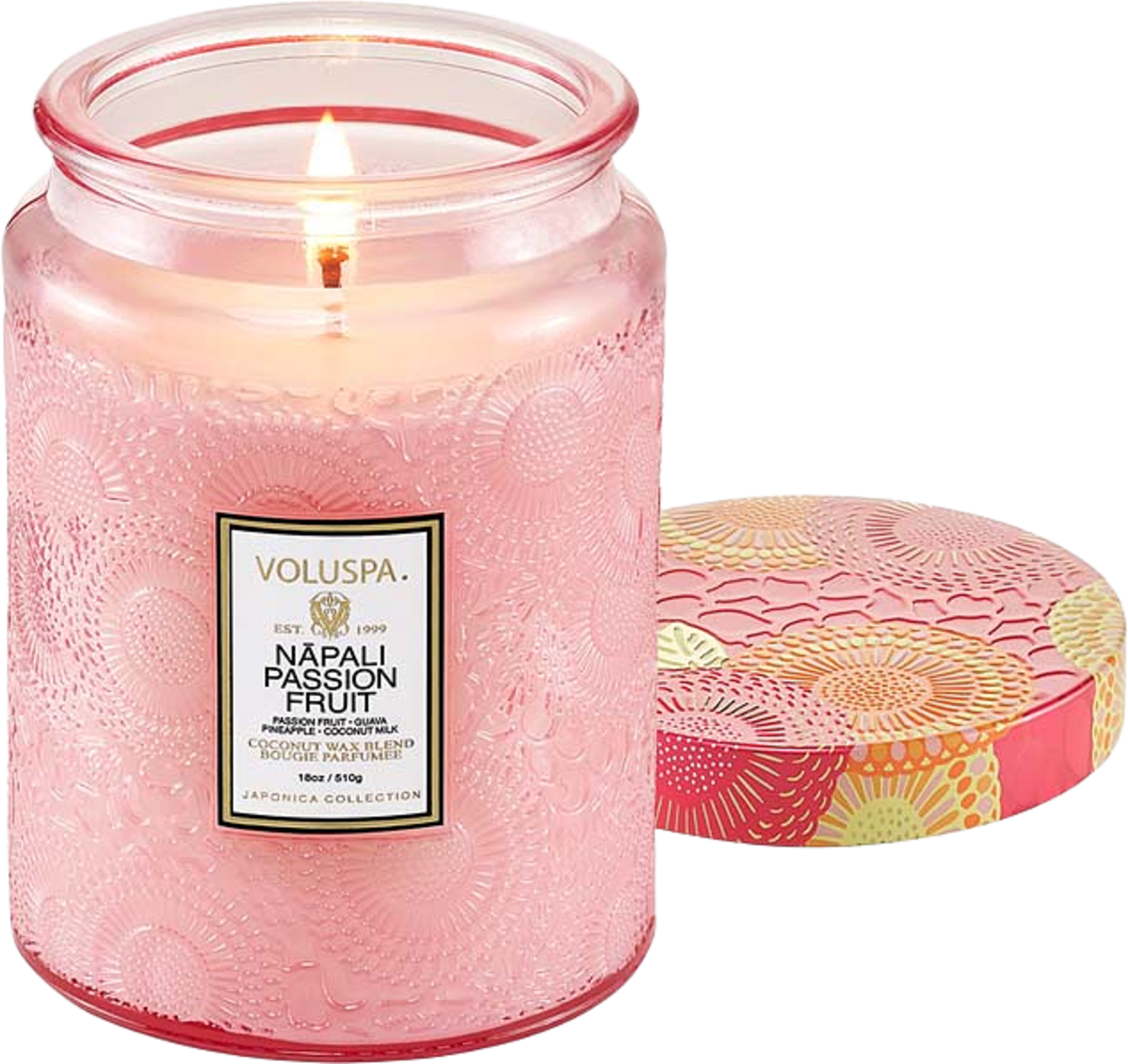 Nãpali Passion Fruit Large Jar Candle, från Voluspa. Klicka för att öppna bilden i stort format