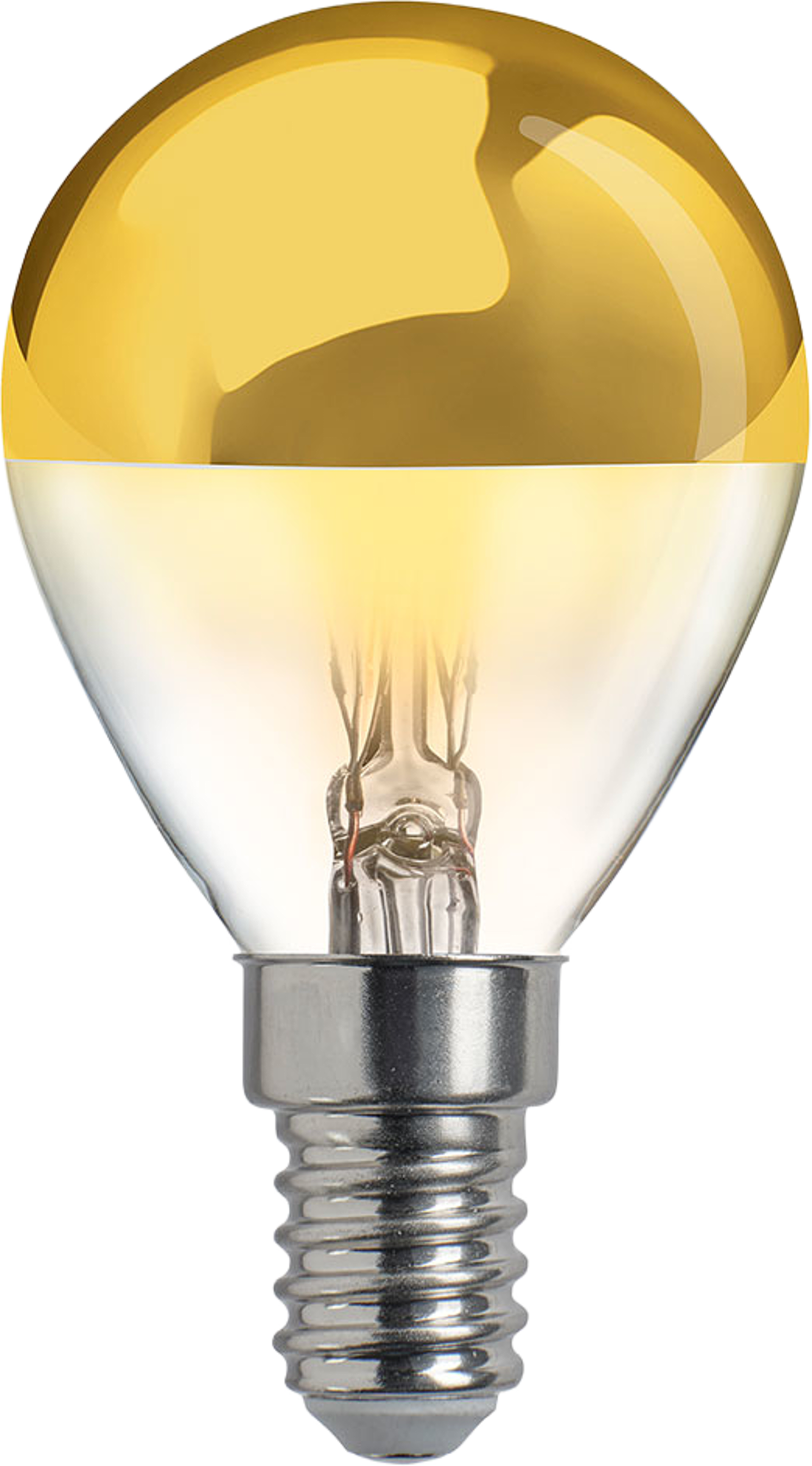 HIDDEN LIGHT toppförspeglad klot guld, från Unison, i färgen Klar/Guld. Klicka för att öppna bilden i stort format