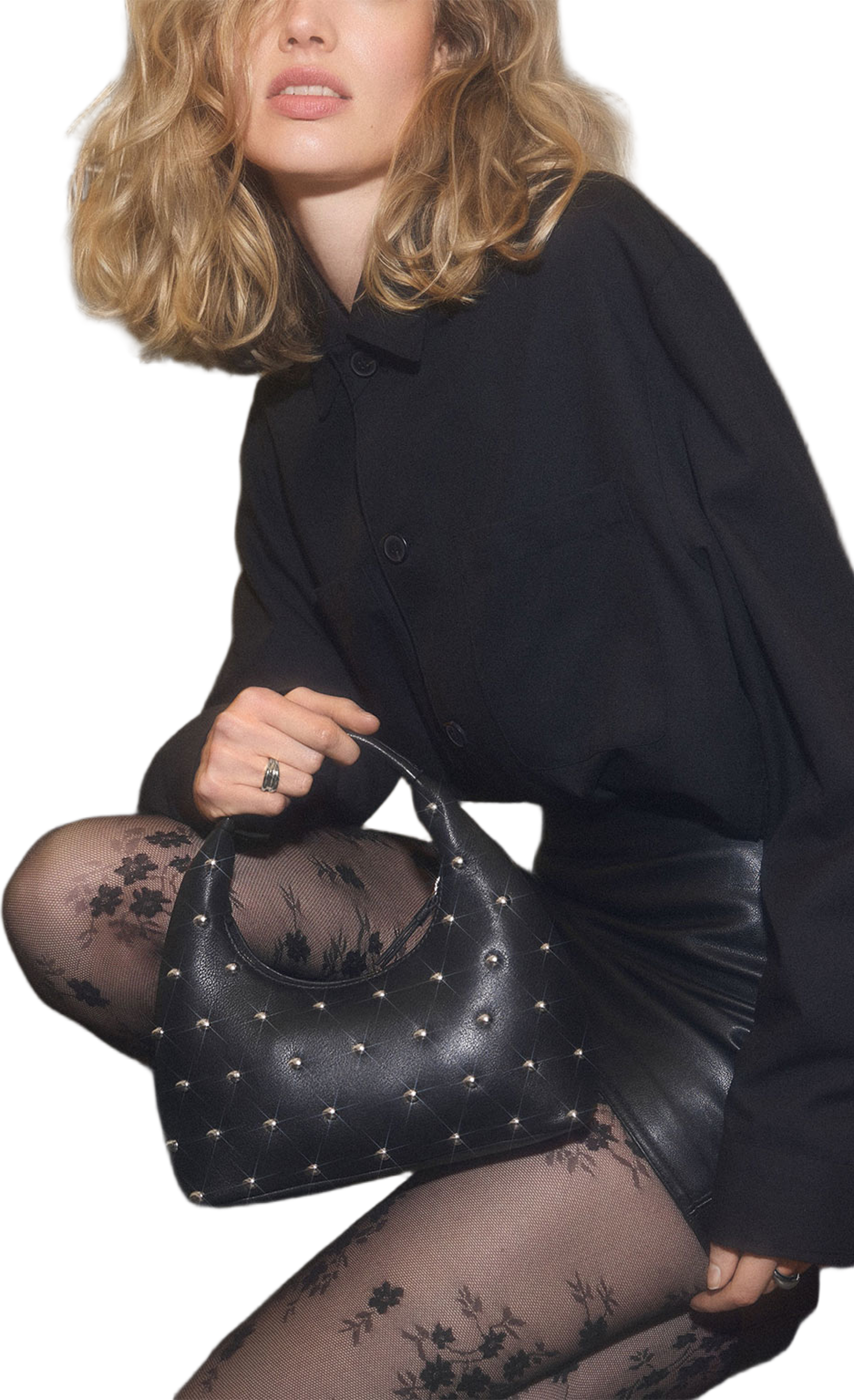 Hayma Handbag Studs, från Markberg, i färgen Black. Klicka för att öppna bilden i stort format