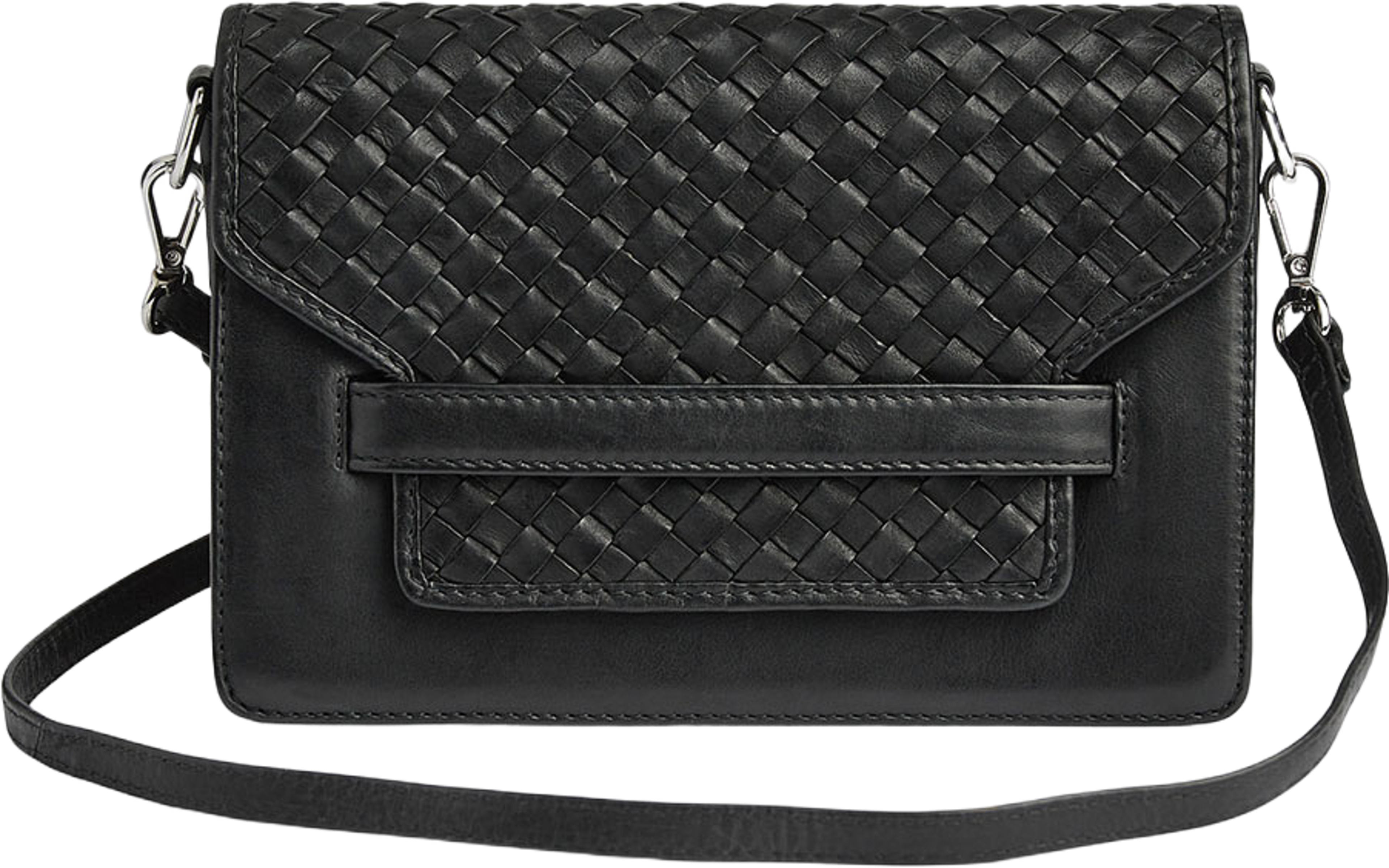 Arabella Crossbody Bag Weave, från Markberg, i färgen Black. Klicka för att öppna bilden i stort format