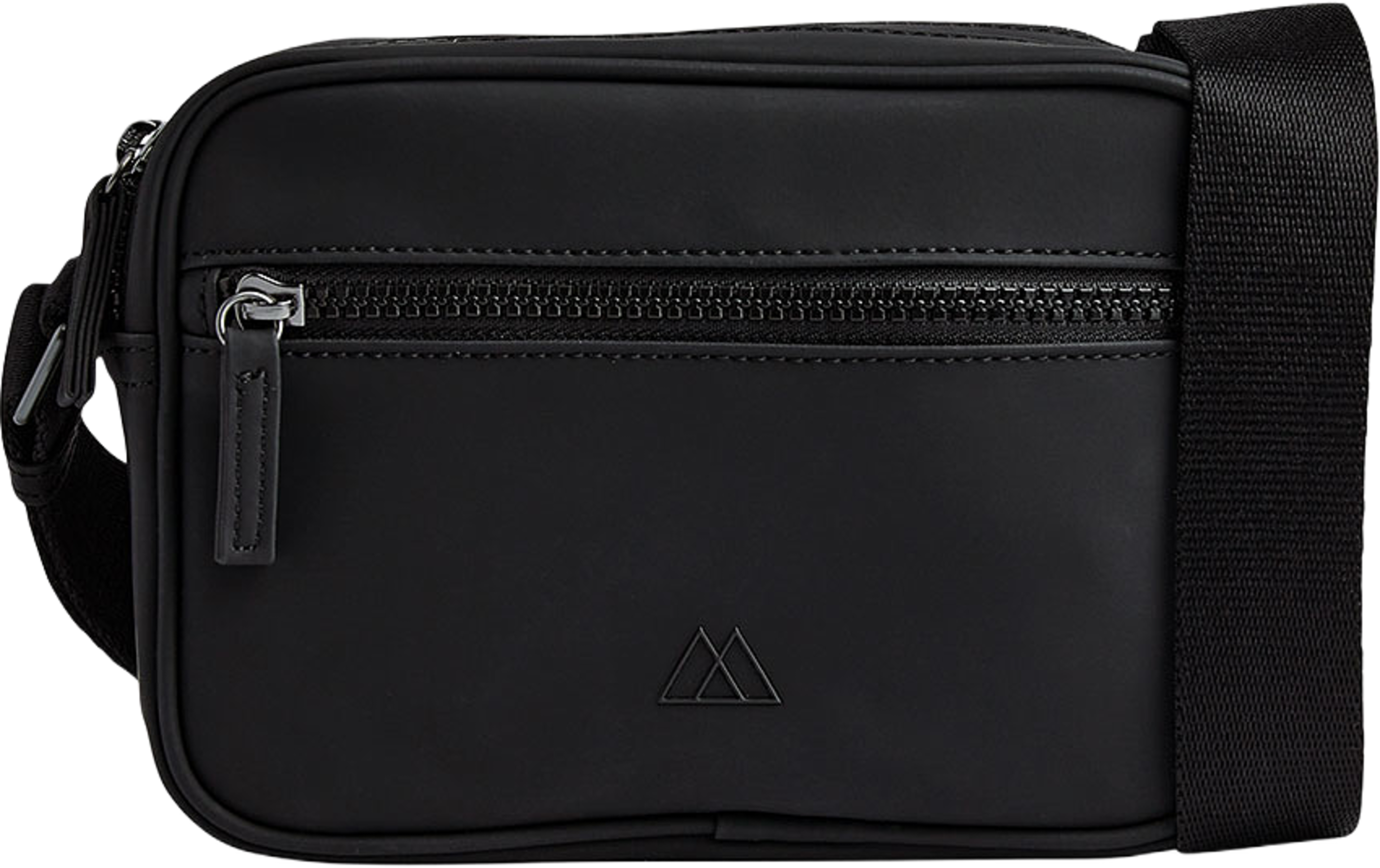 Block Crossbody Bag Rubber, från Markberg, i färgen Black. Klicka för att öppna bilden i stort format