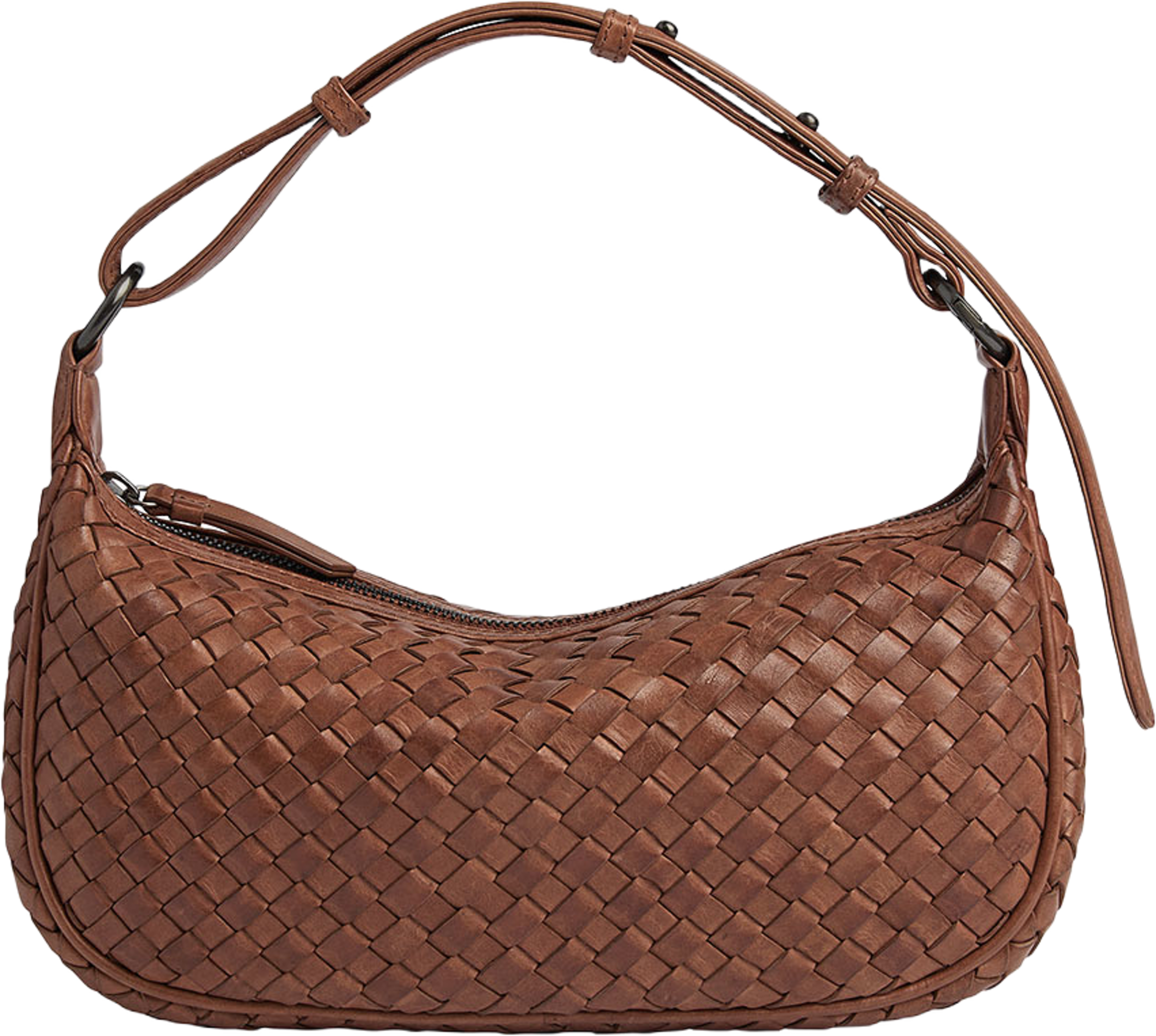 Mini MuseMBG Weave Bags, från Markberg, i färgen Cognac. Klicka för att öppna bilden i stort format