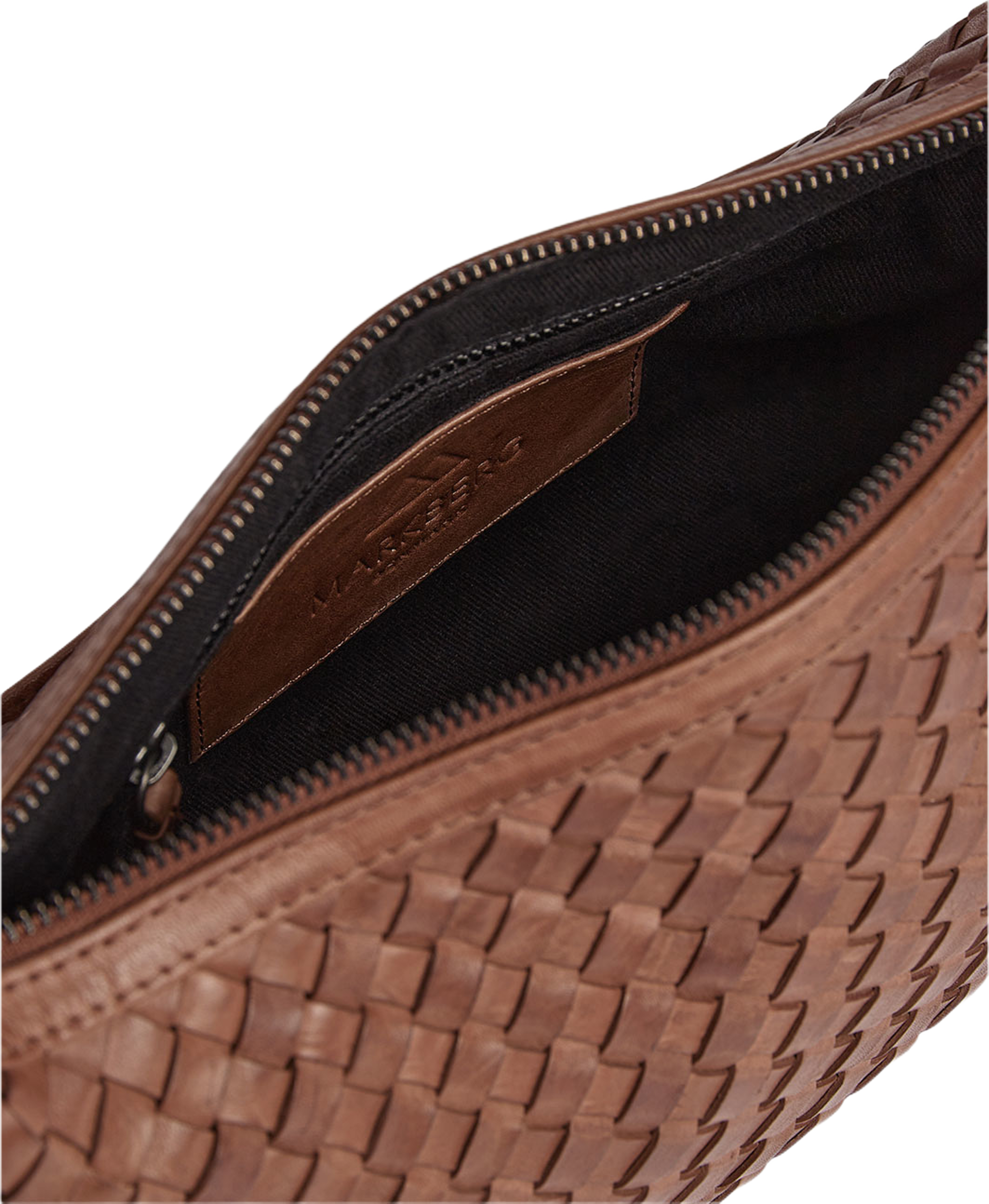 Mini MuseMBG Weave Bags, från Markberg, i färgen Cognac. Klicka för att öppna bilden i stort format