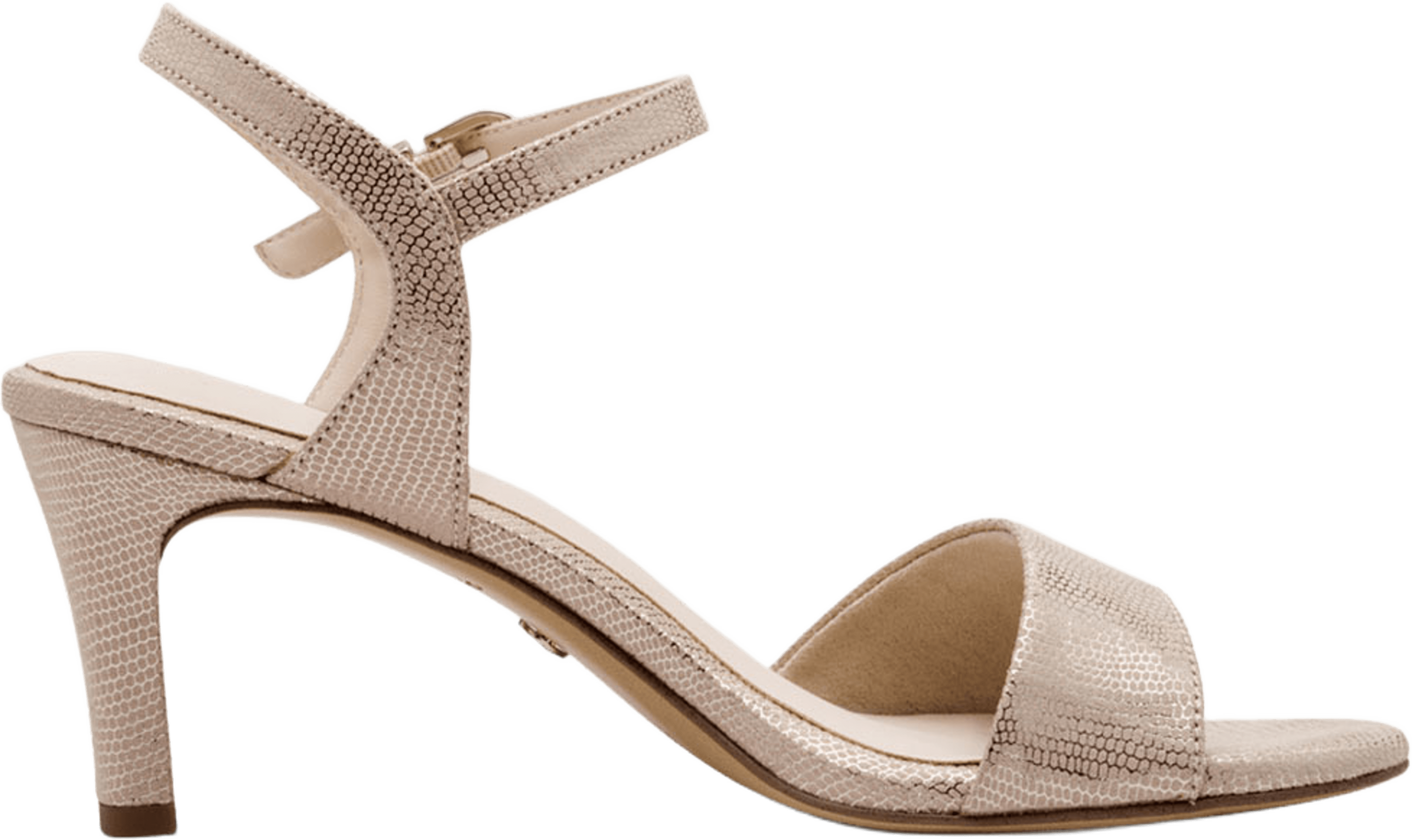 Heels, från Tamaris, i färgen Lt Gold Struct. Klicka för att öppna bilden i stort format