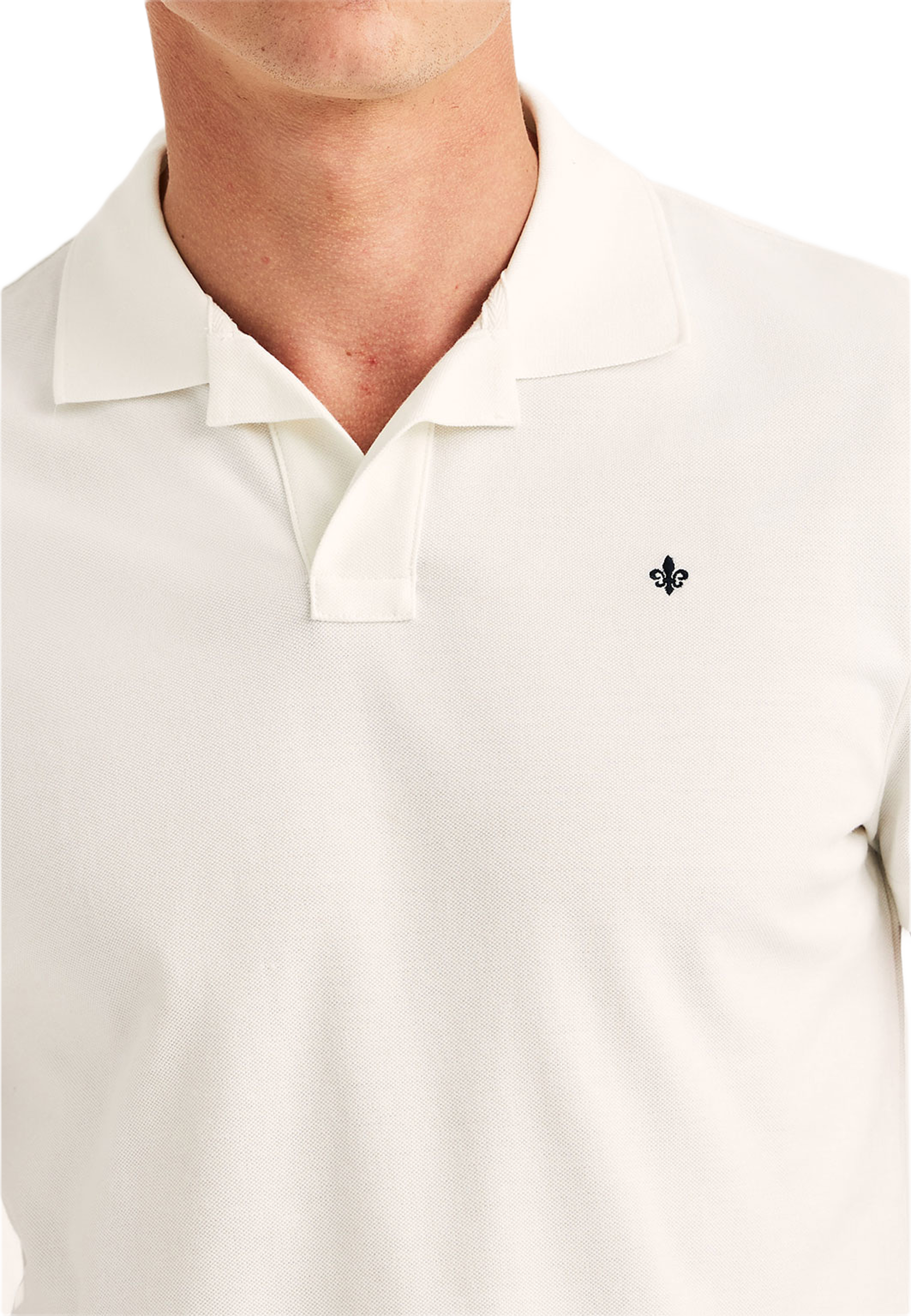 Dylan Piqué Shirt, från Morris, i färgen Off White. Klicka för att öppna bilden i stort format