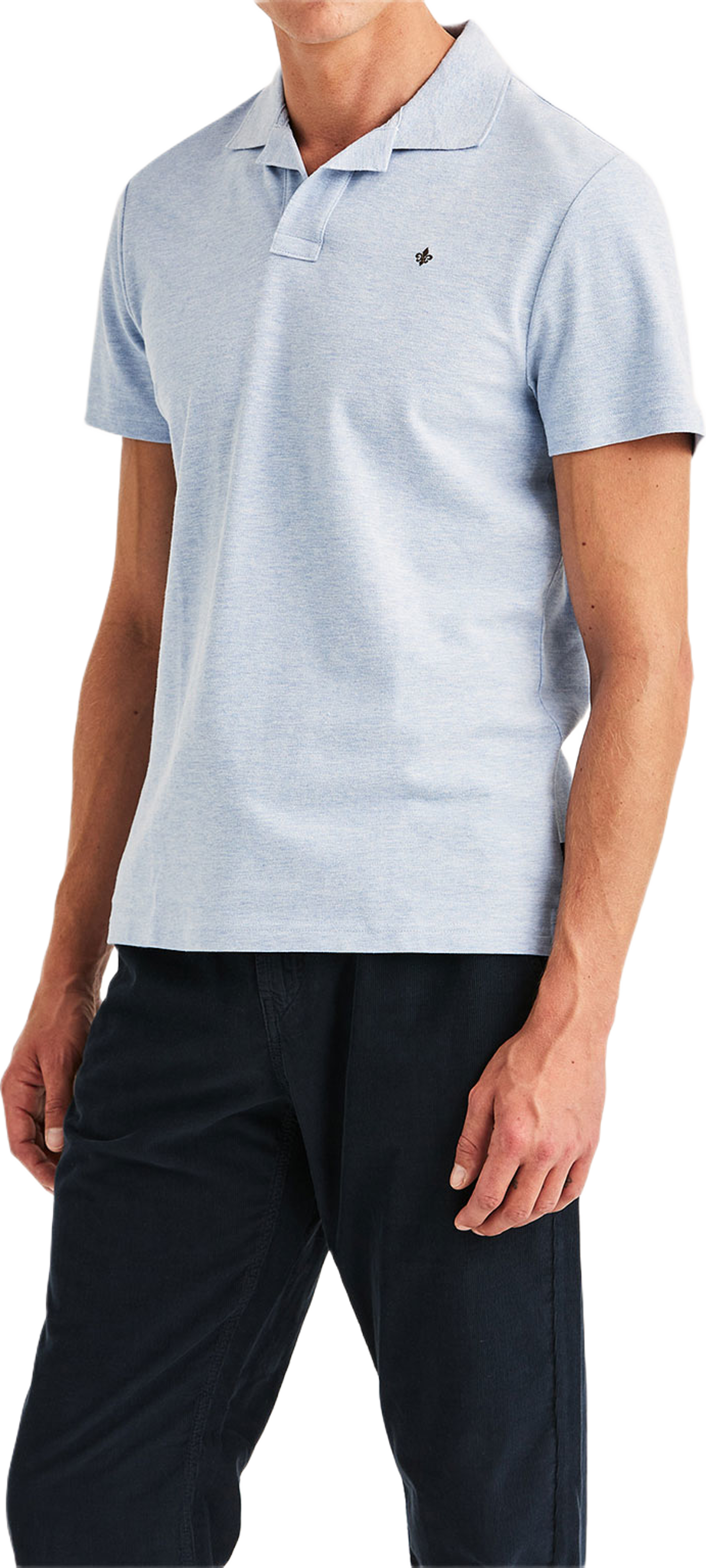 Dylan Piqué Shirt, från Morris, i färgen Blue. Klicka för att öppna bilden i stort format