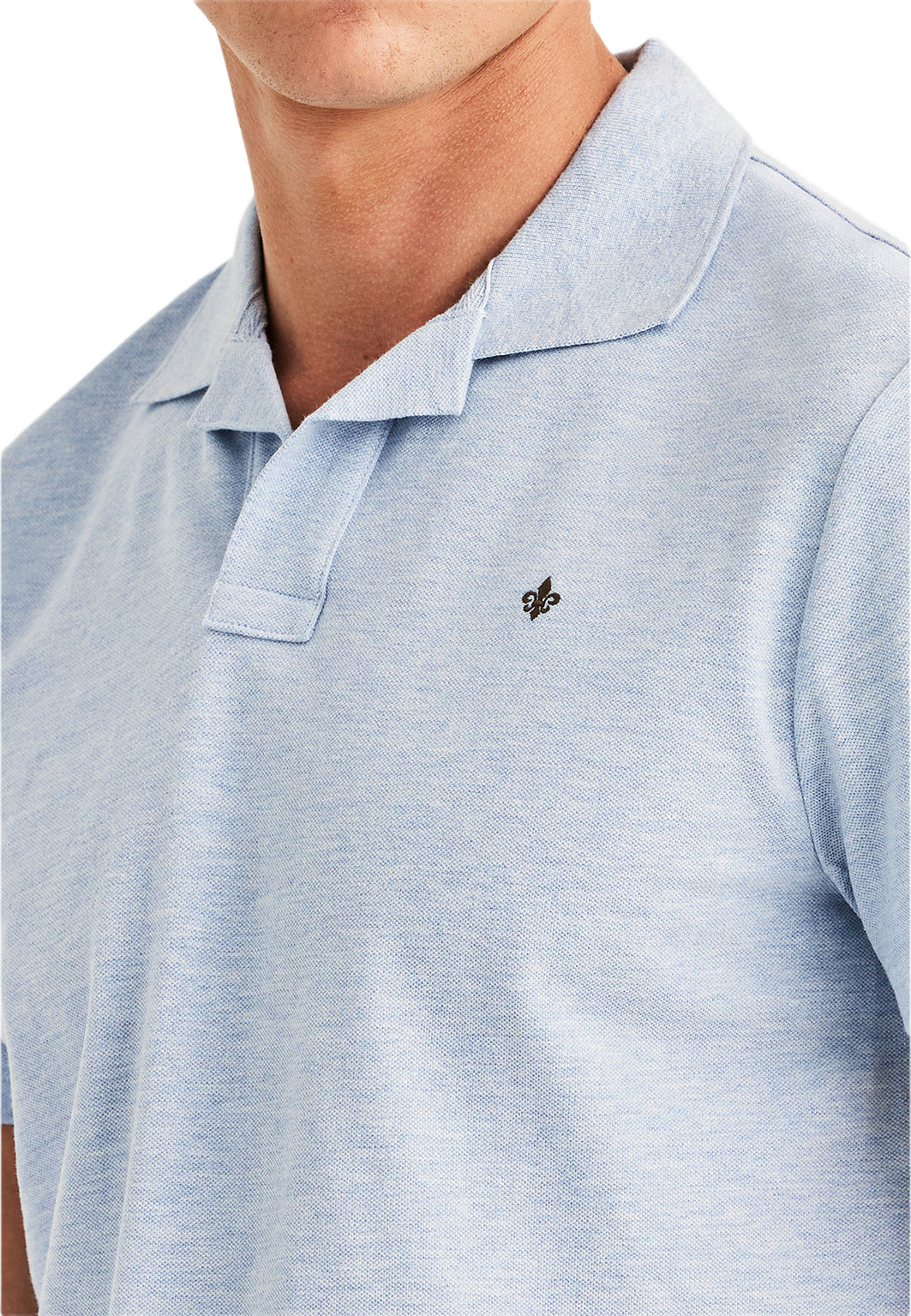 Dylan Piqué Shirt, från Morris, i färgen Blue. Klicka för att öppna bilden i stort format