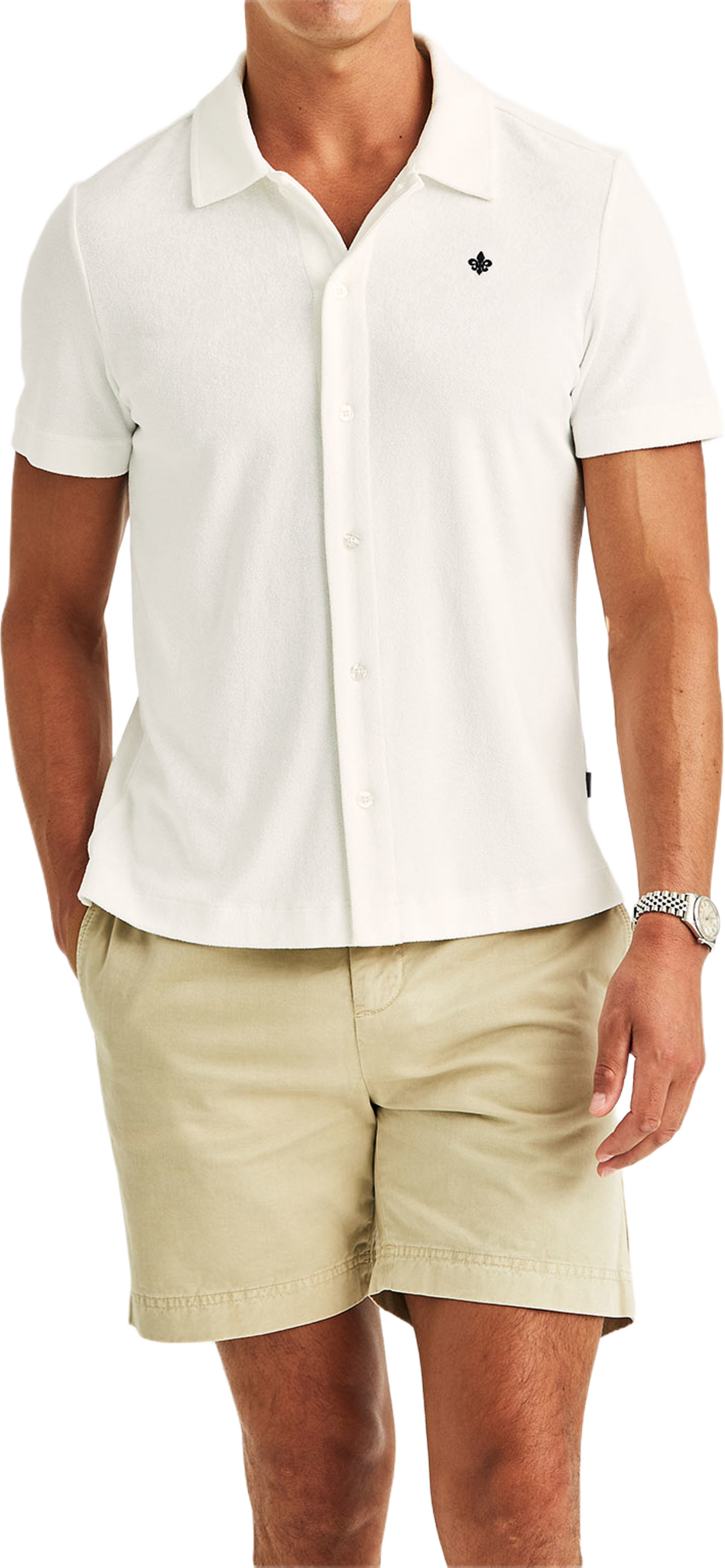 Morris Polo Lily Terry Shirt, från Morris, i färgen Off White. Klicka för att öppna bilden i stort format