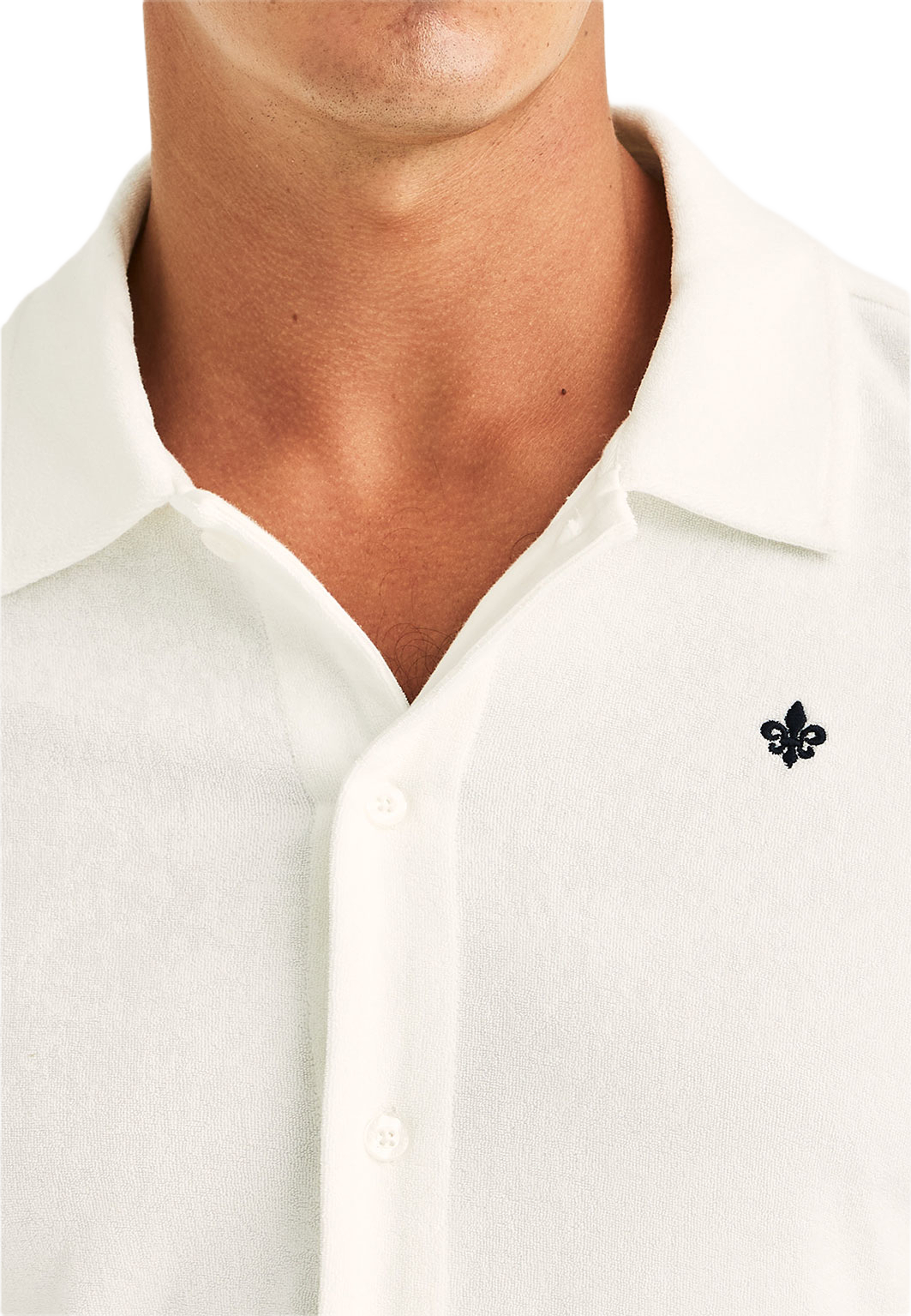 Morris Polo Lily Terry Shirt, från Morris, i färgen Off White. Klicka för att öppna bilden i stort format