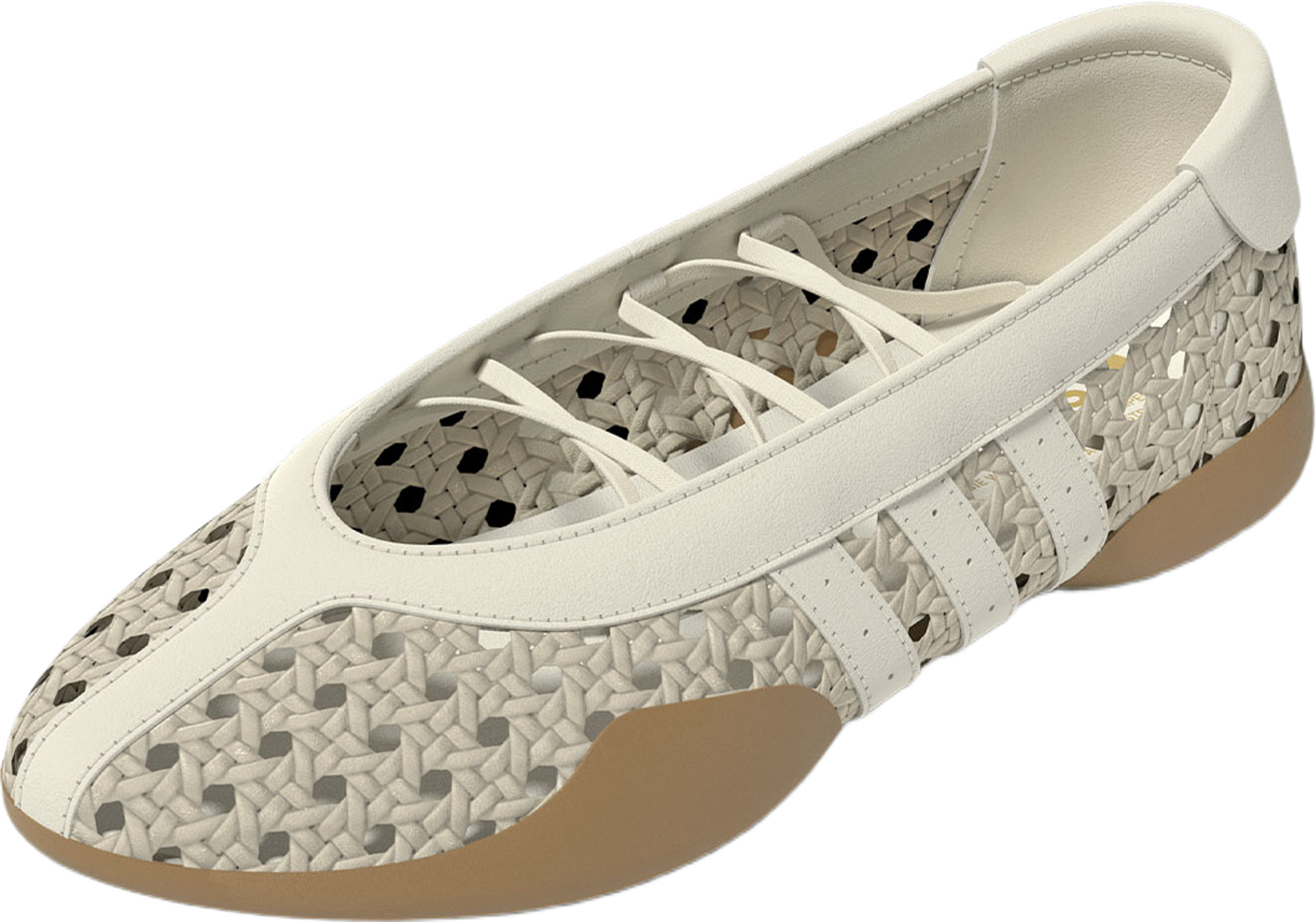 Taekwondo Mei Ballet, från Adidas Originals, i färgen Crewht/Crewht/Gum4. Klicka för att öppna bilden i stort format