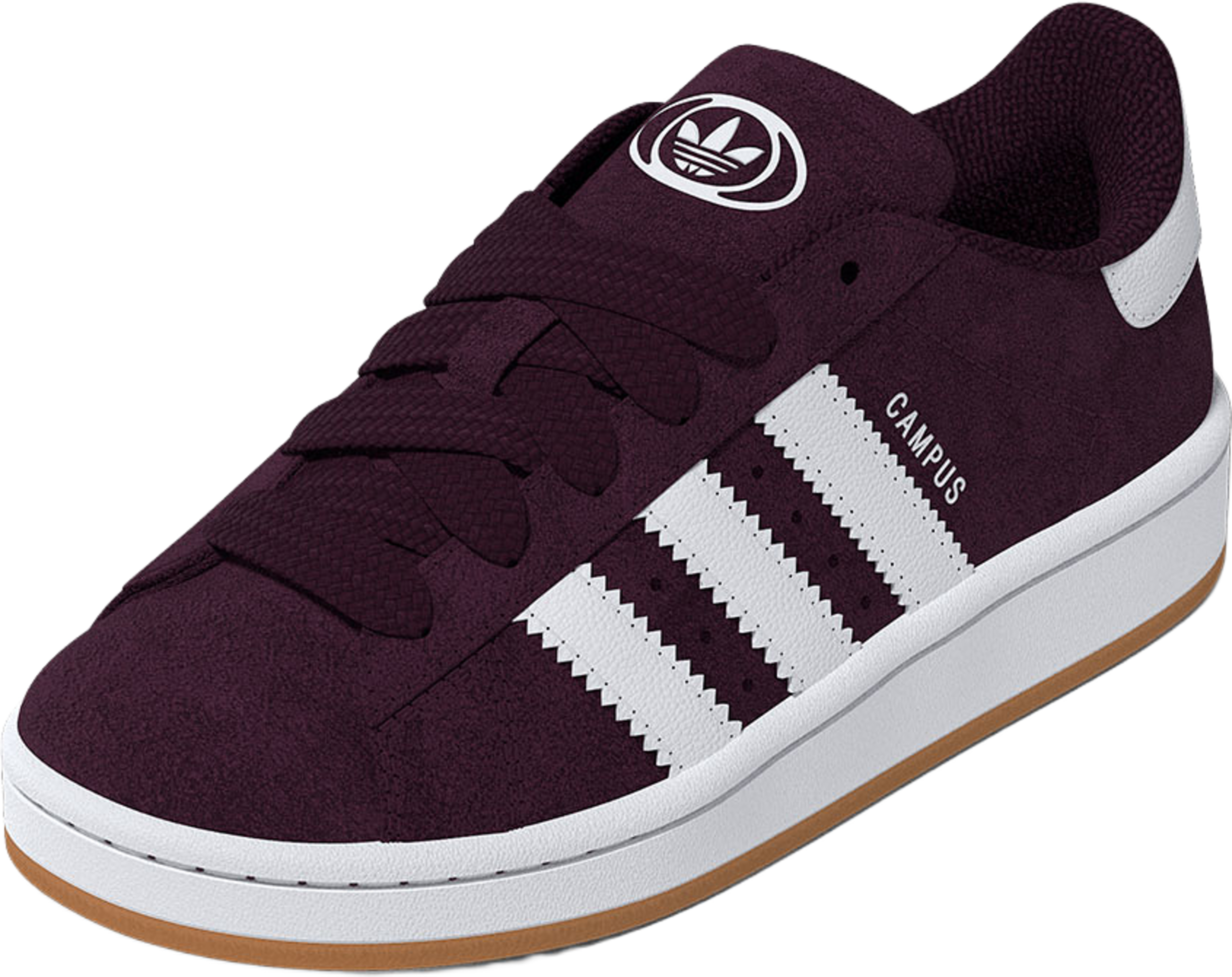 Sneaker CAMPUS 00s C, från Adidas, i färgen Maroon/Ftwwht/Gum2. Klicka för att öppna bilden i stort format