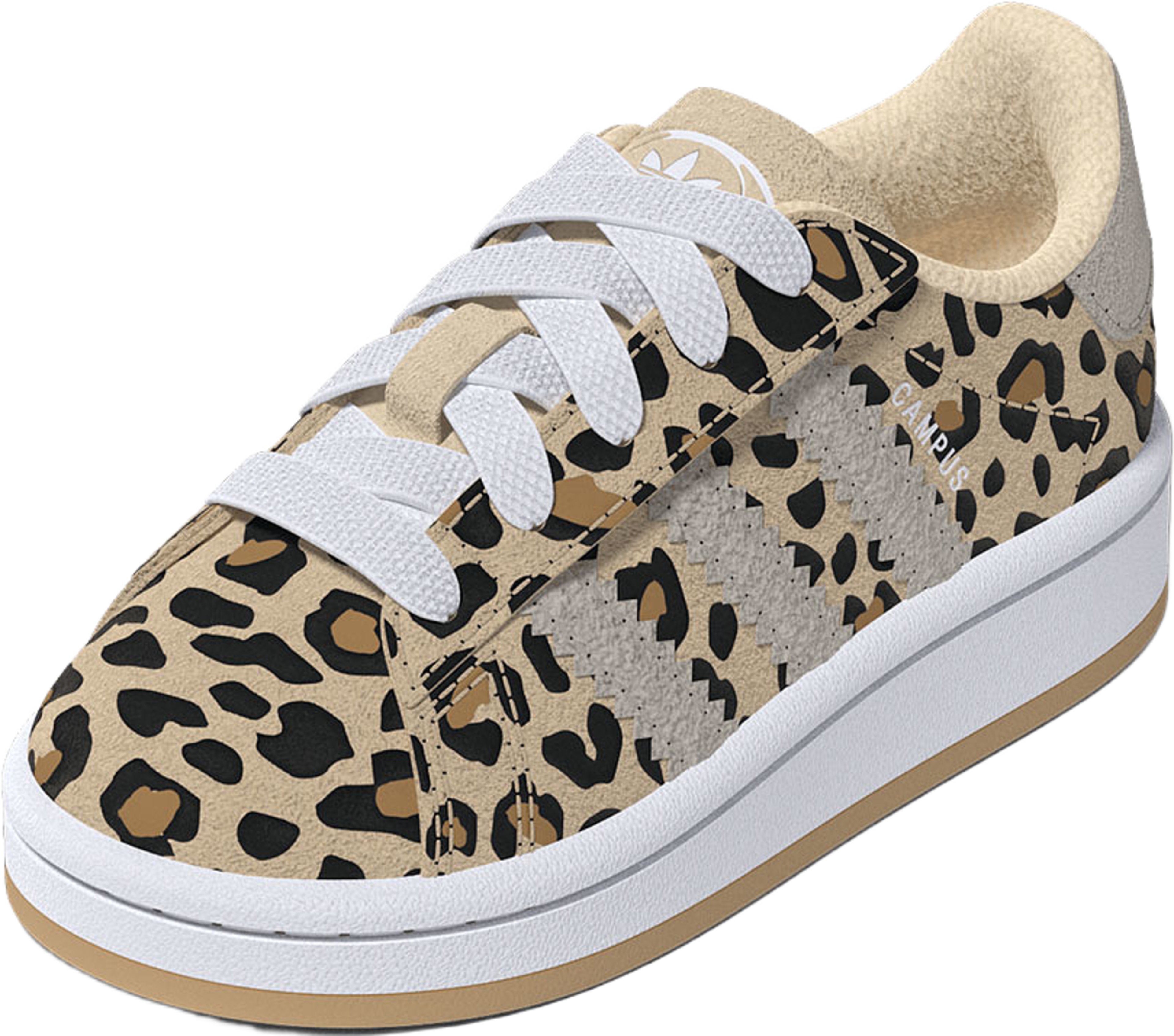 Sneaker CAMPUS 00s CF EL I, från Adidas, i färgen Sanstr/Ftwwht/Gum3. Klicka för att öppna bilden i stort format
