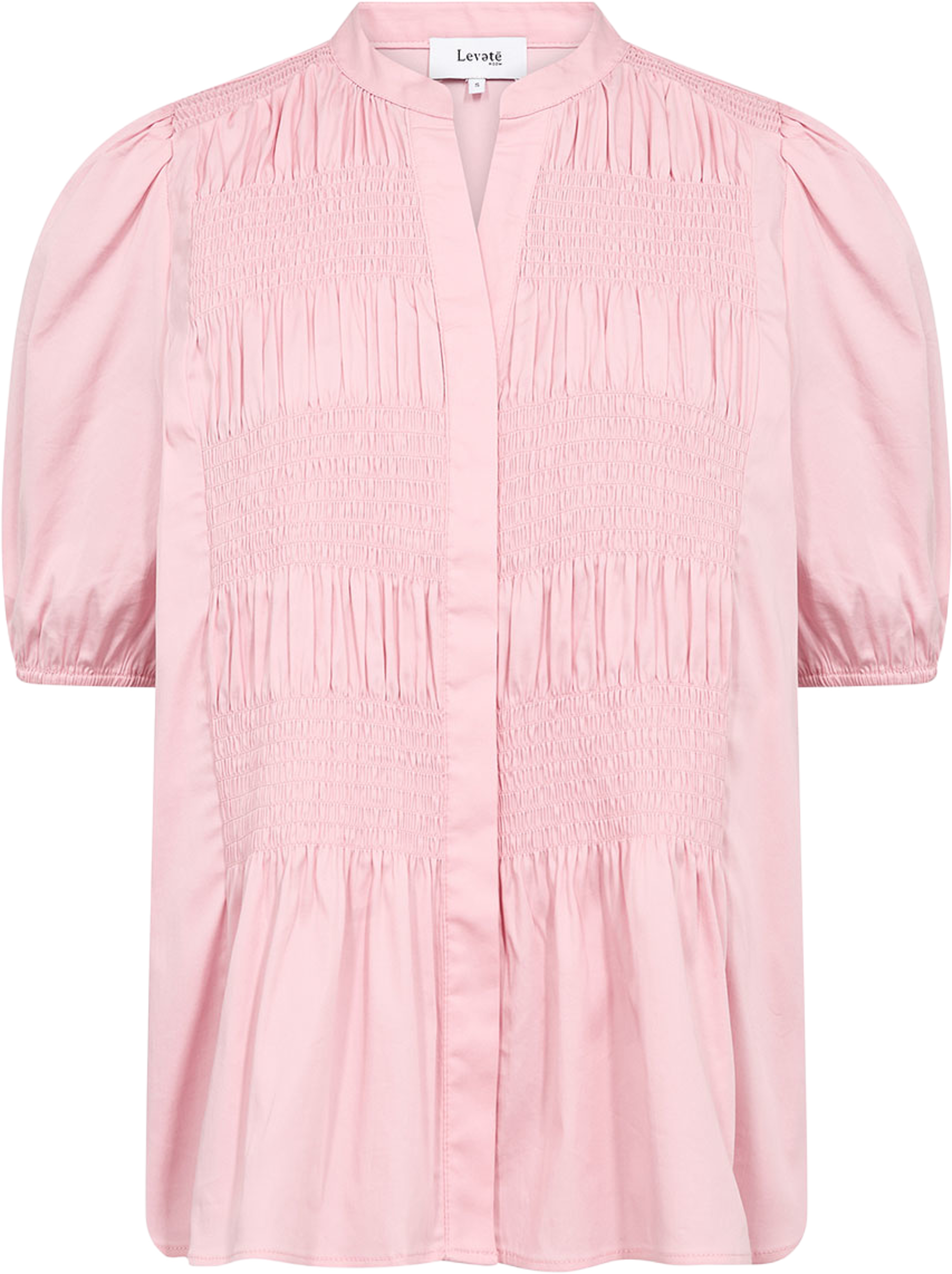 Isla Solid 137 Shirt, från Leveté Room, i färgen Rose. Klicka för att öppna bilden i stort format