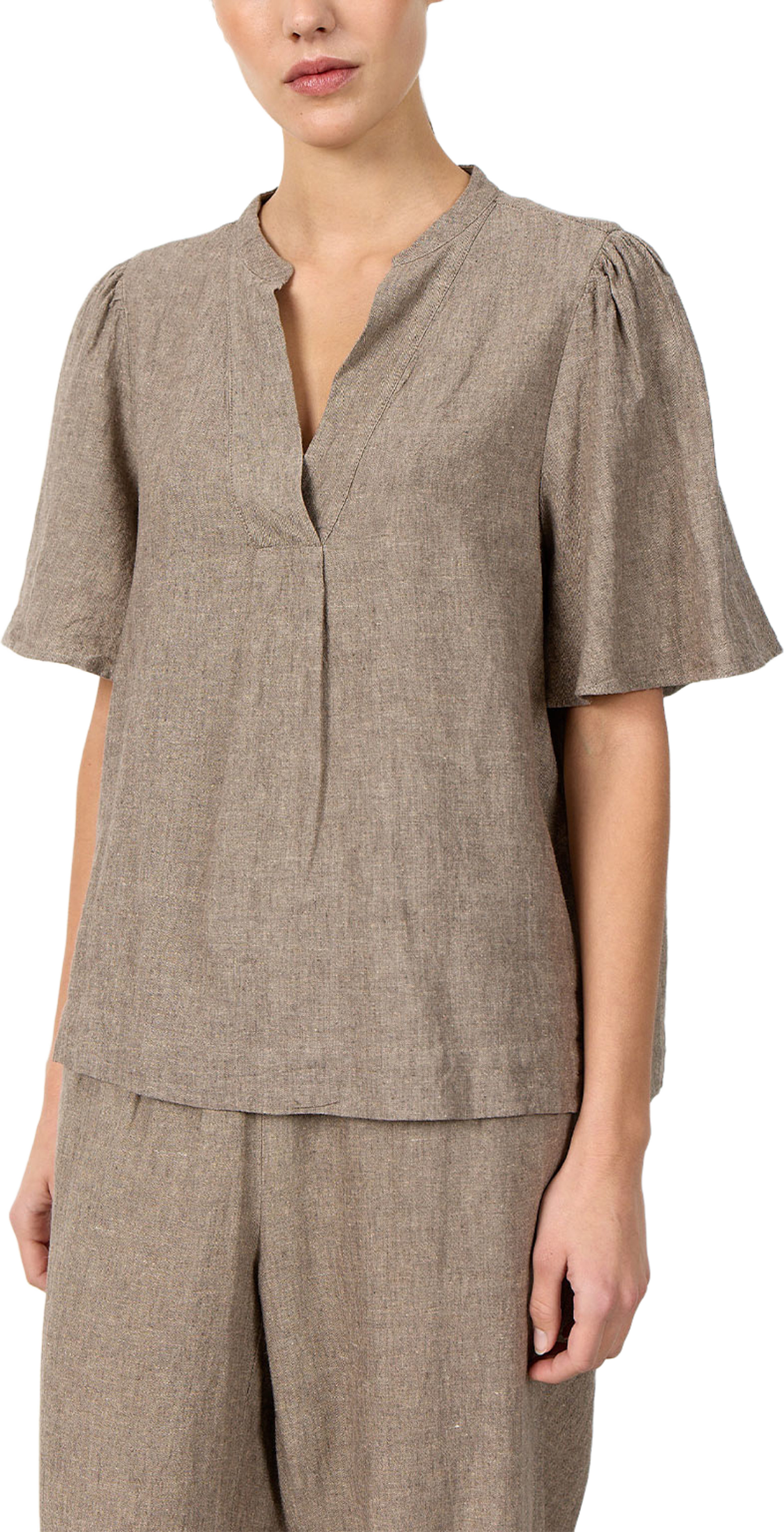 Naja 32 Blouse, från Leveté Room, i färgen Falcon Melange. Klicka för att öppna bilden i stort format