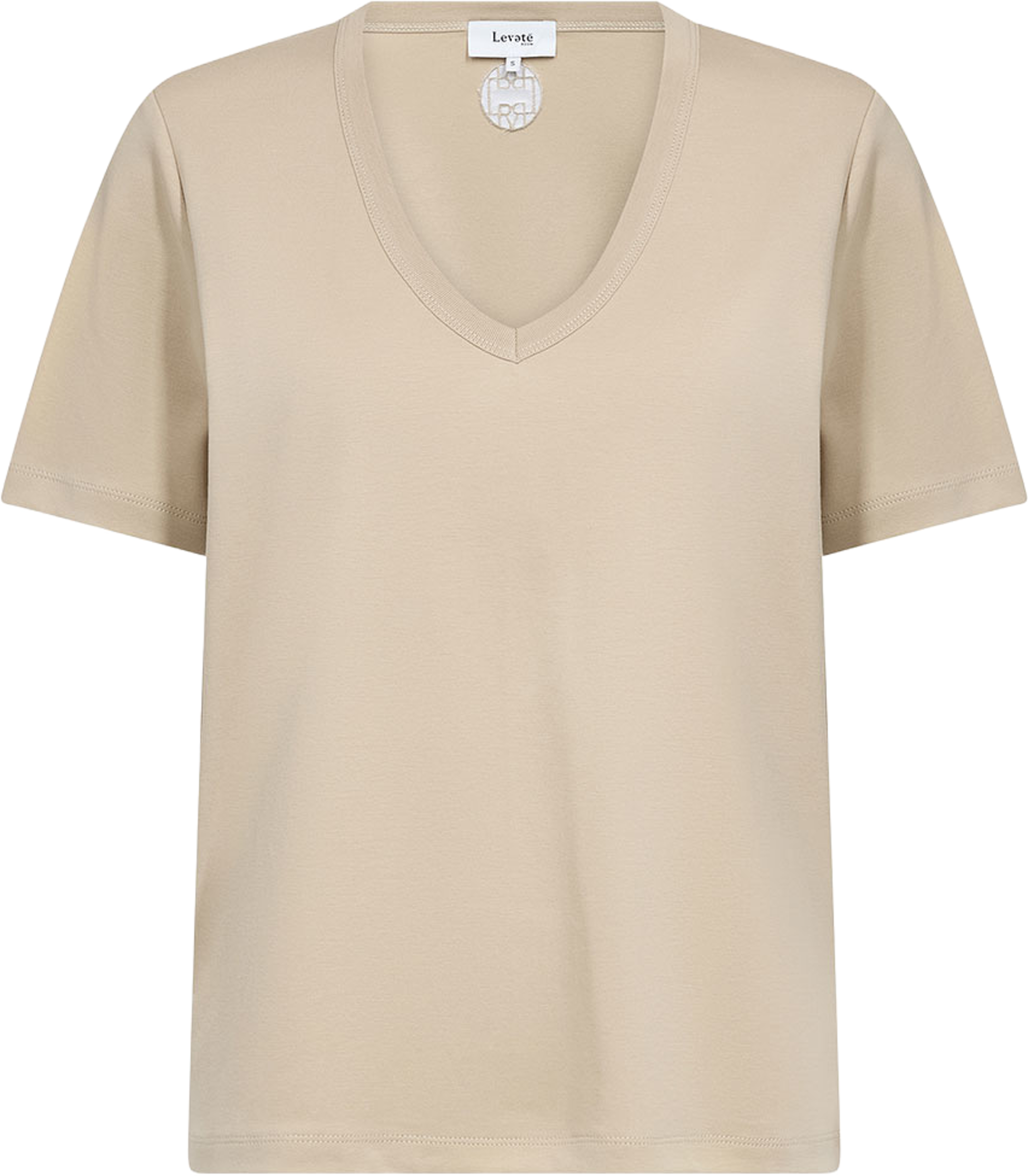 Paloma 2 T-Shirt, från Leveté Room, i färgen Island Fossil. Klicka för att öppna bilden i stort format