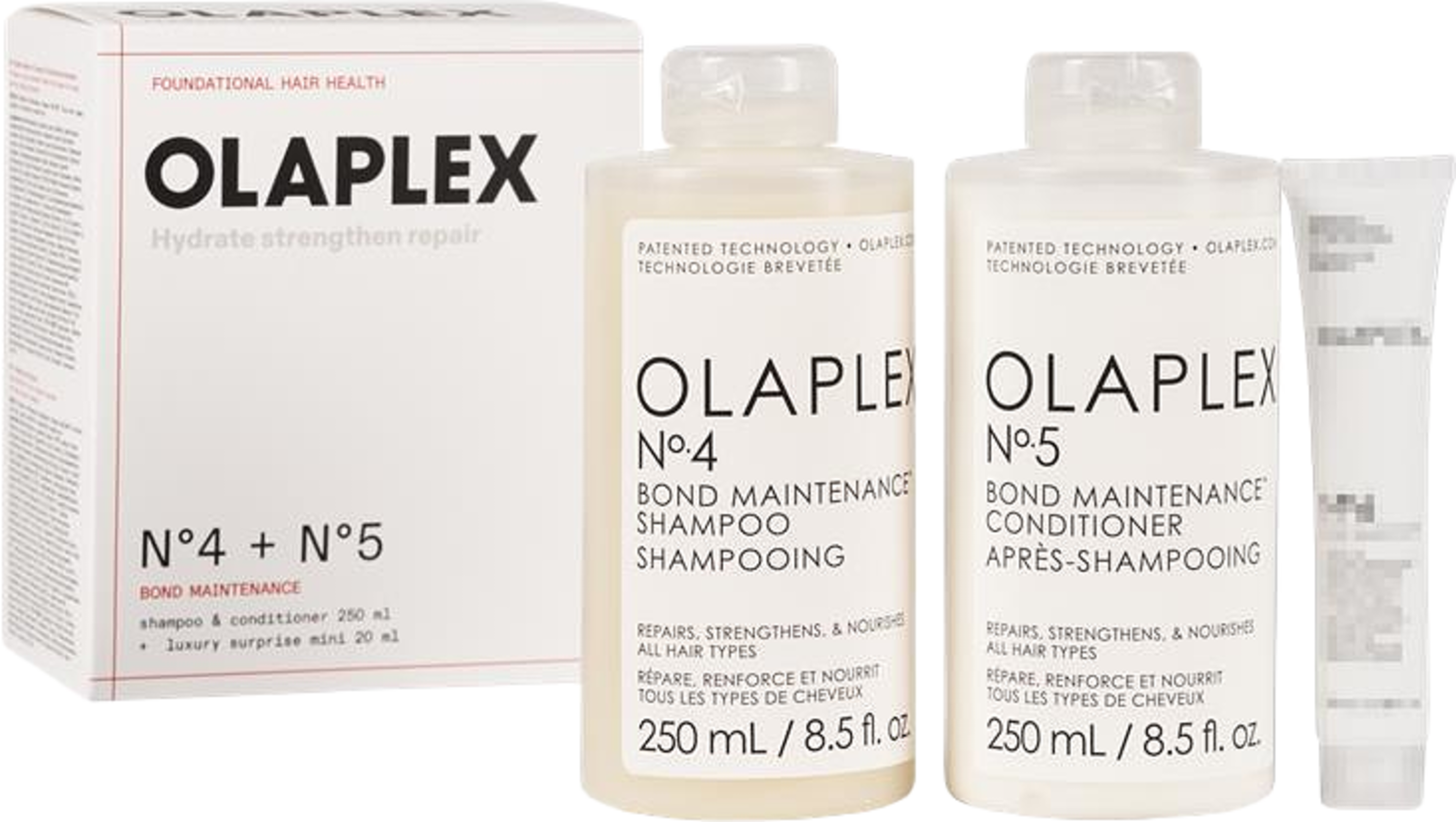 Olaplex No4 & No5 Bond Maintenance Duo Box 2025, från Olaplex. Klicka för att öppna bilden i stort format