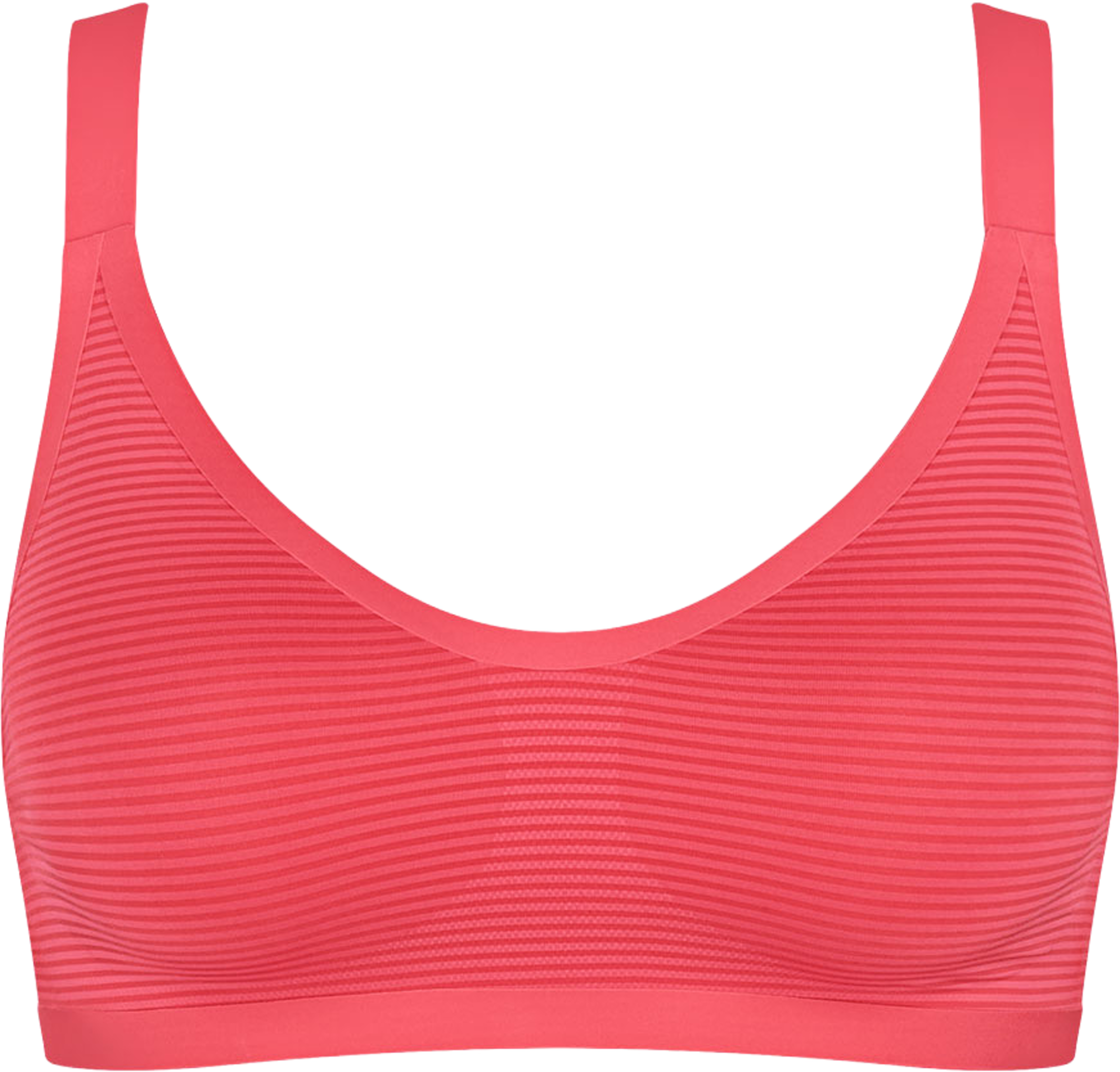 ZERO Feel Air Bralette, från Sloggi, i färgen Flamingo. Klicka för att öppna bilden i stort format