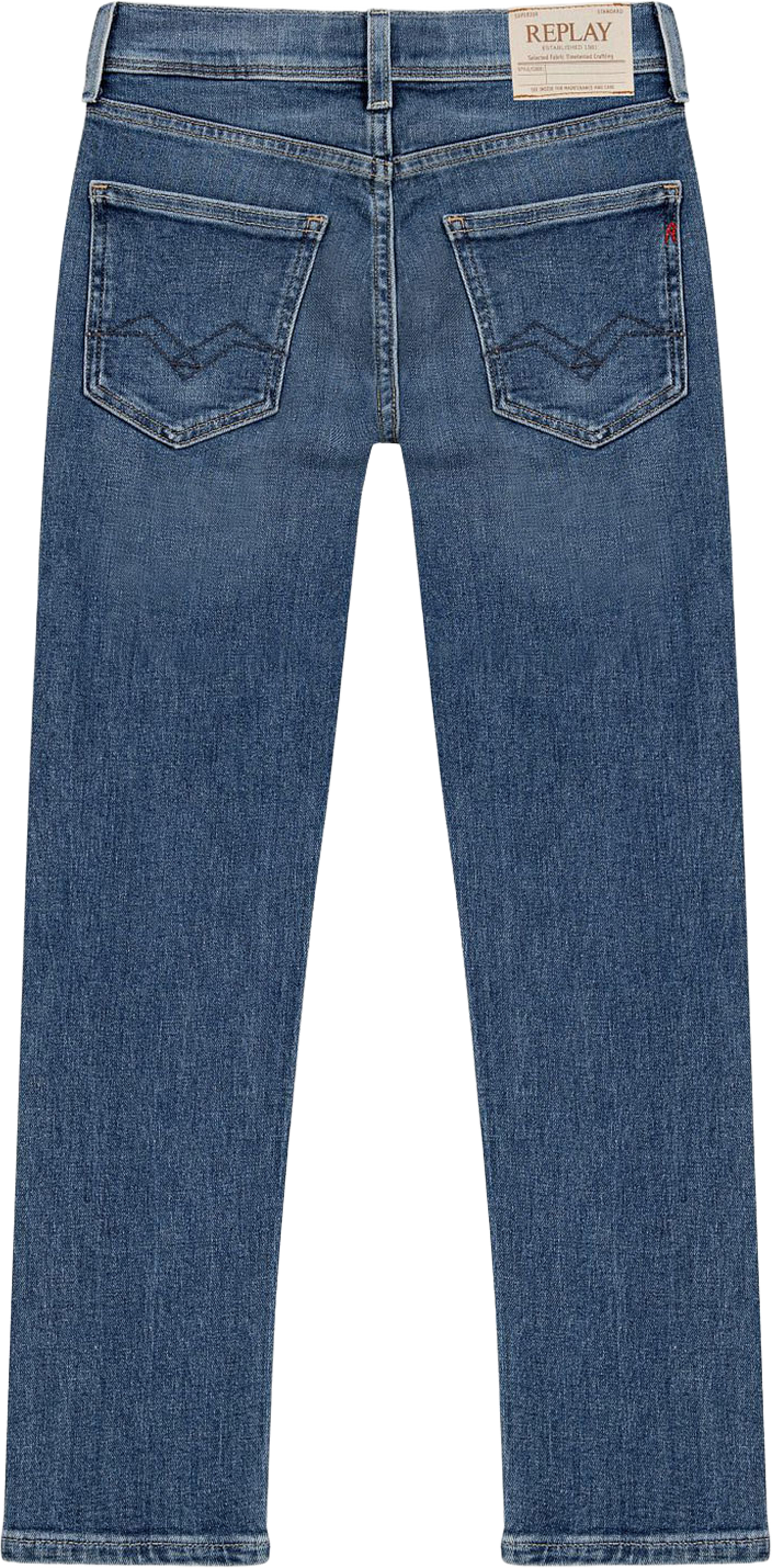 Wallys Super Slim Fit Jeans, från Replay, i färgen Medium Blue. Klicka för att öppna bilden i stort format