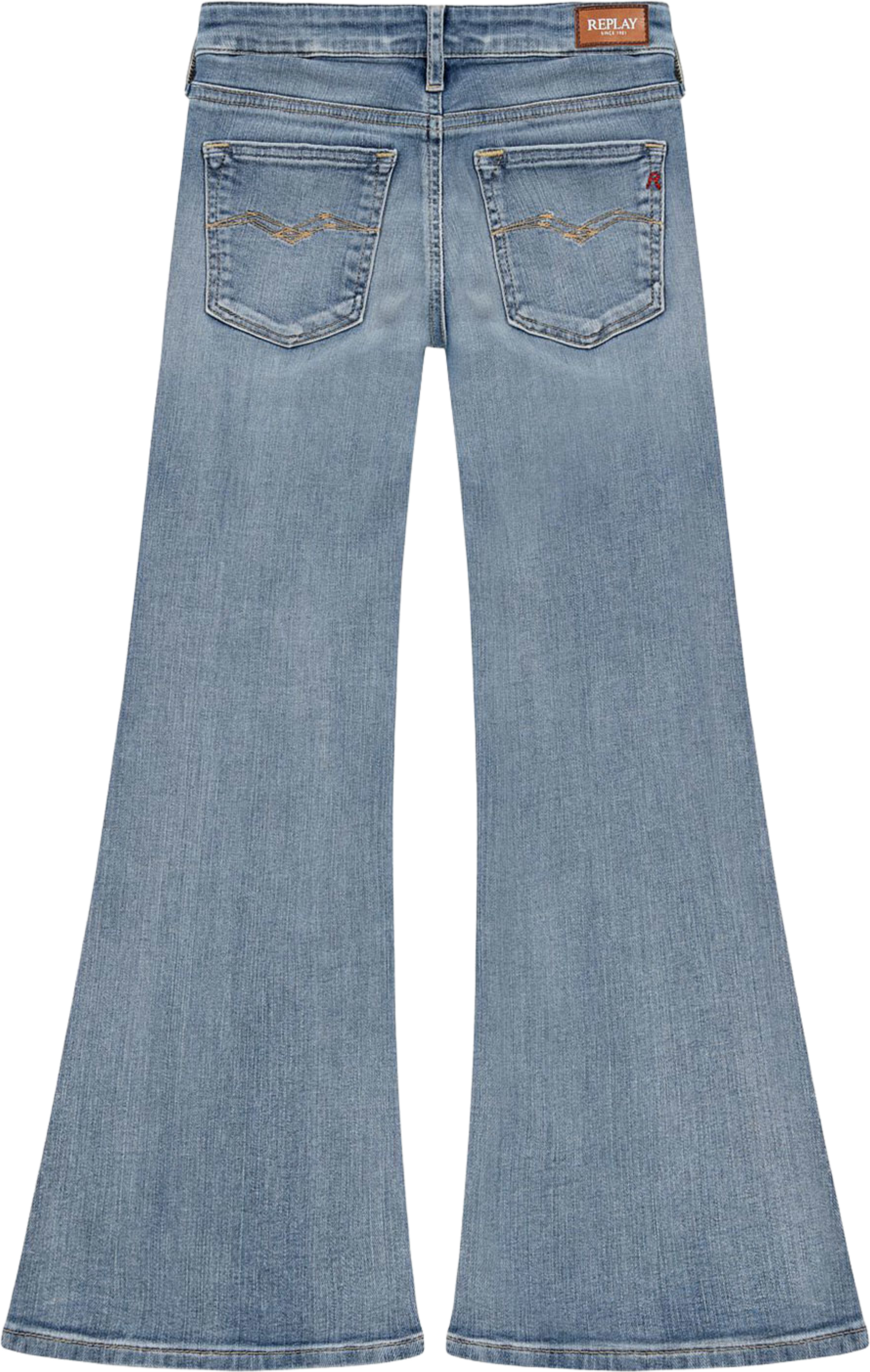 Avry Flare Fit Jeans, från Replay, i färgen Light Blue. Klicka för att öppna bilden i stort format