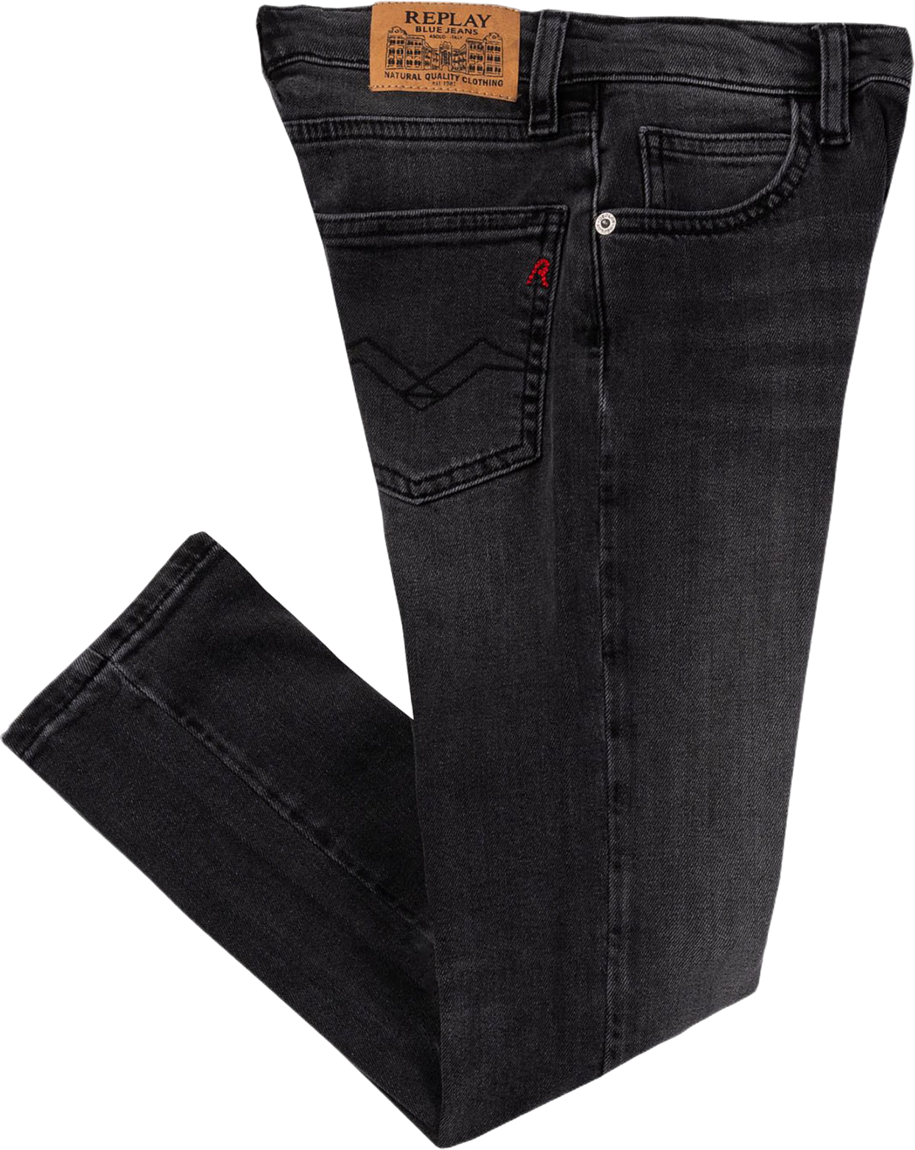 Zikry Slim Fit Jeans, från Replay, i färgen Dark Grey. Klicka för att öppna bilden i stort format