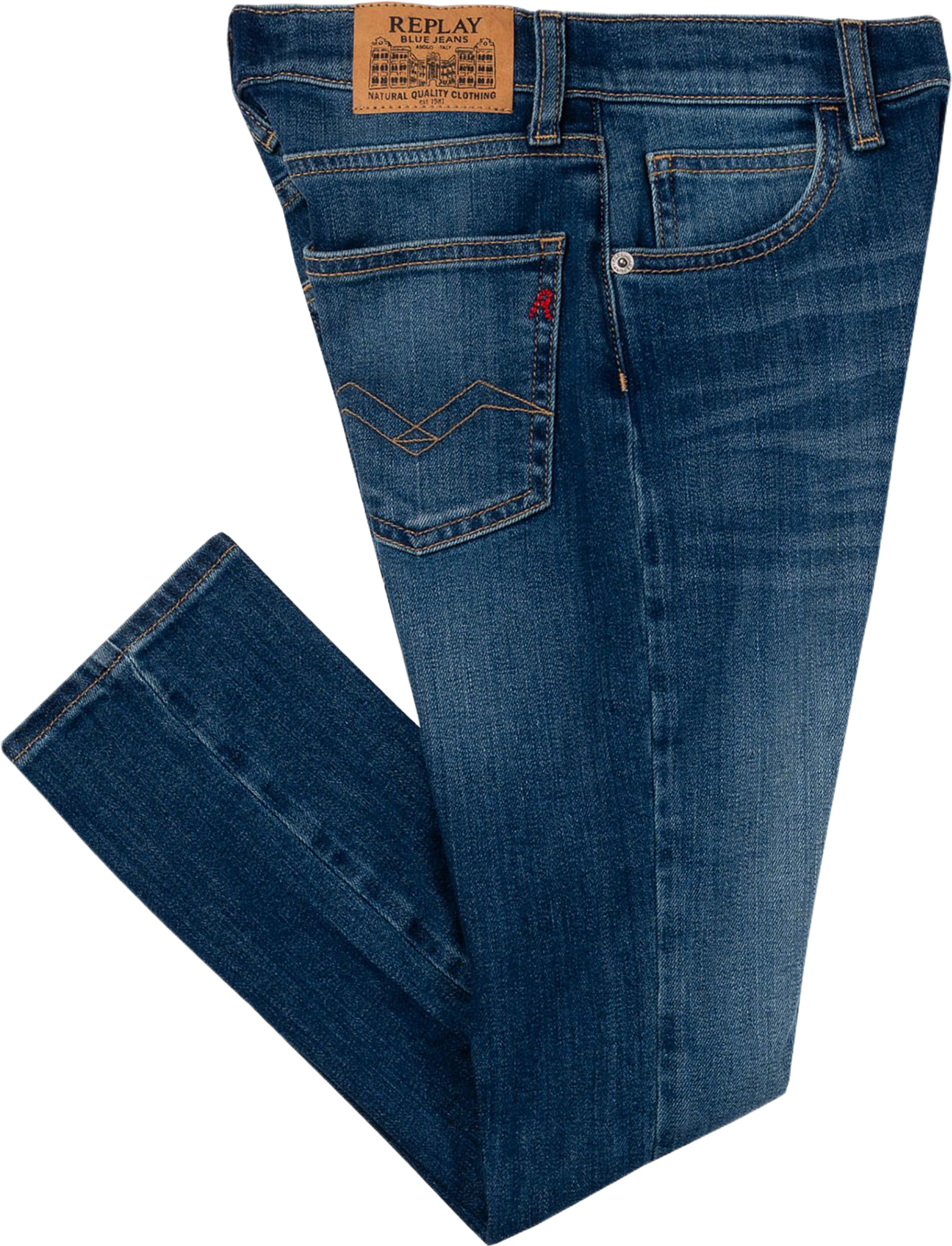 Zikry Slim Fit Jeans, från Replay, i färgen Medium Blue. Klicka för att öppna bilden i stort format