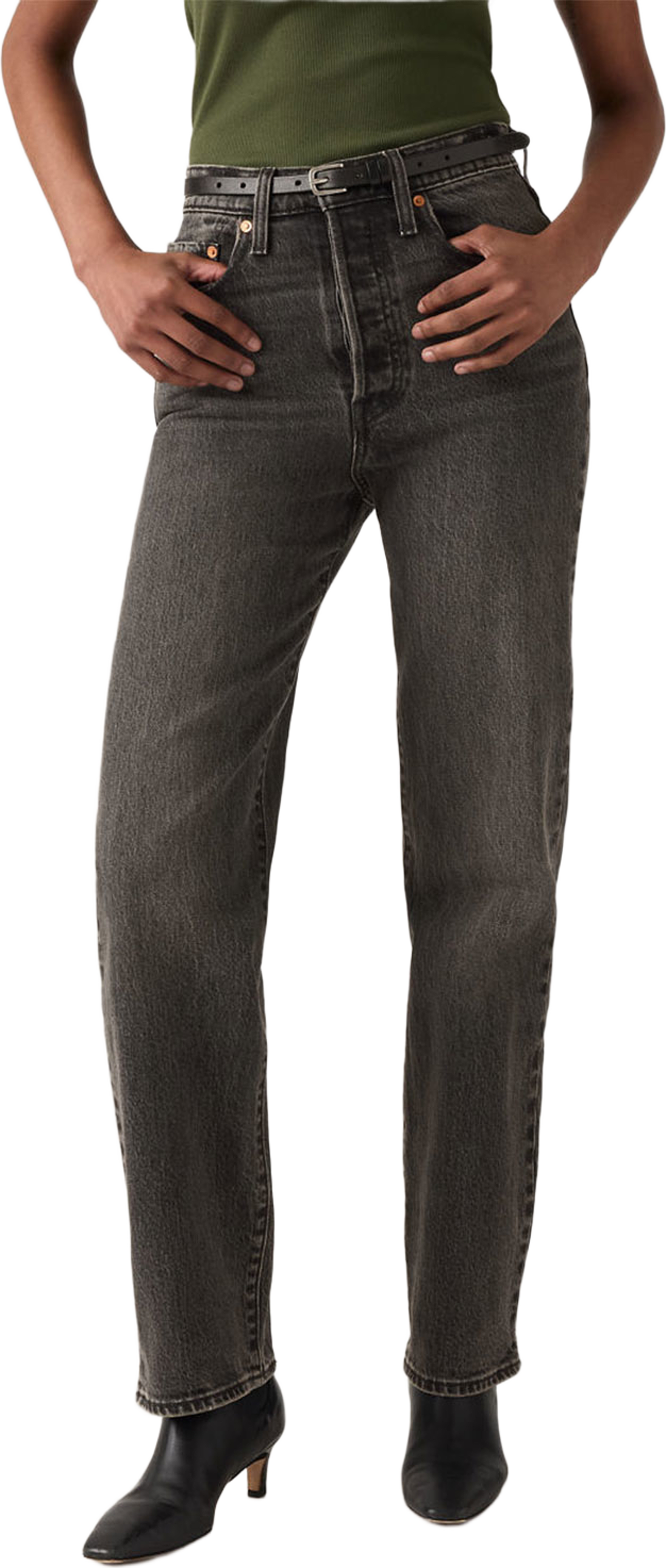 Ribcage Full Length Jeans, från Levis Acc, i färgen Blacks. Klicka för att öppna bilden i stort format