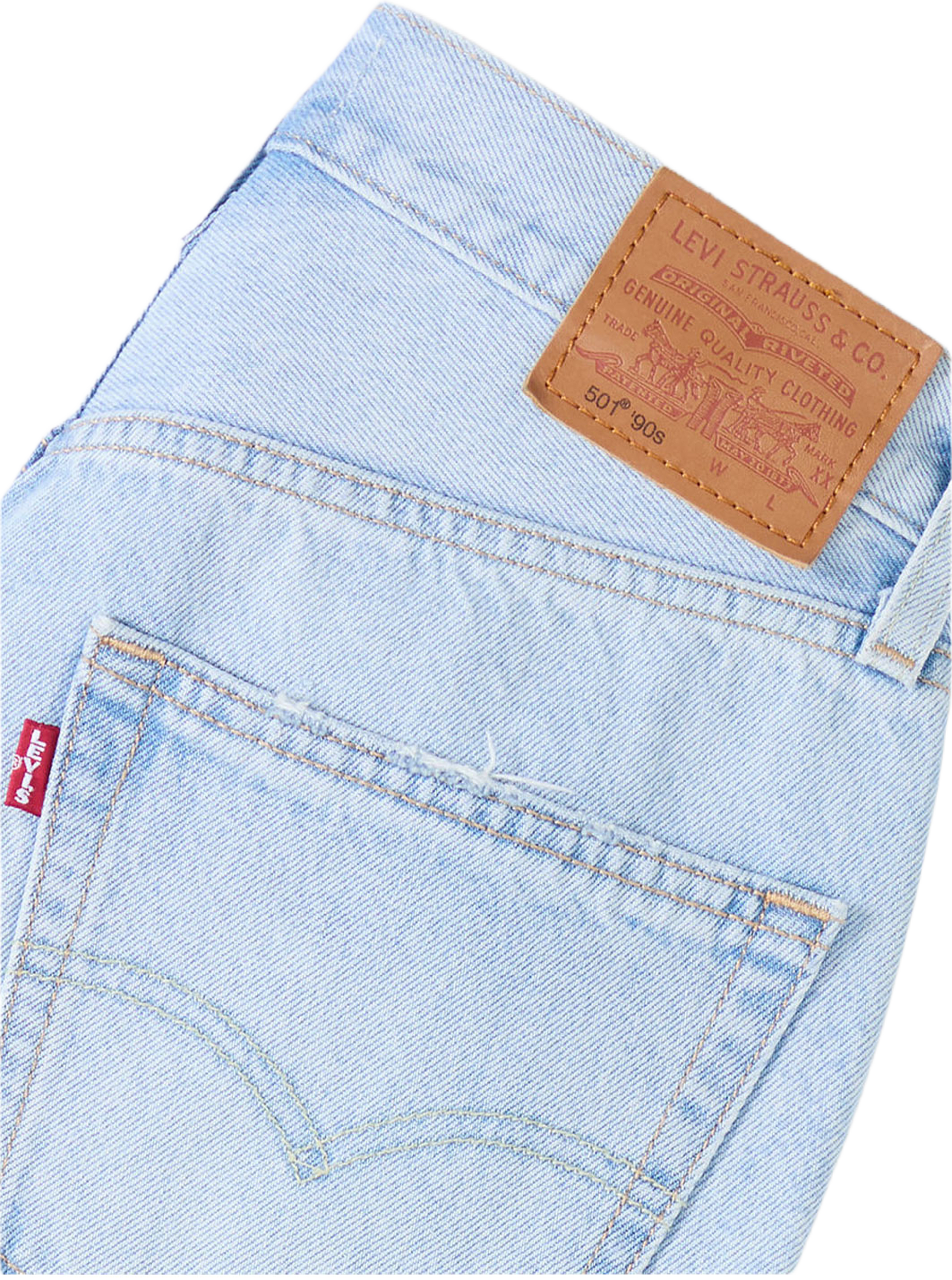 501® '90s Jeans, från Levis Acc, i färgen Light Indigo - Worn In. Klicka för att öppna bilden i stort format