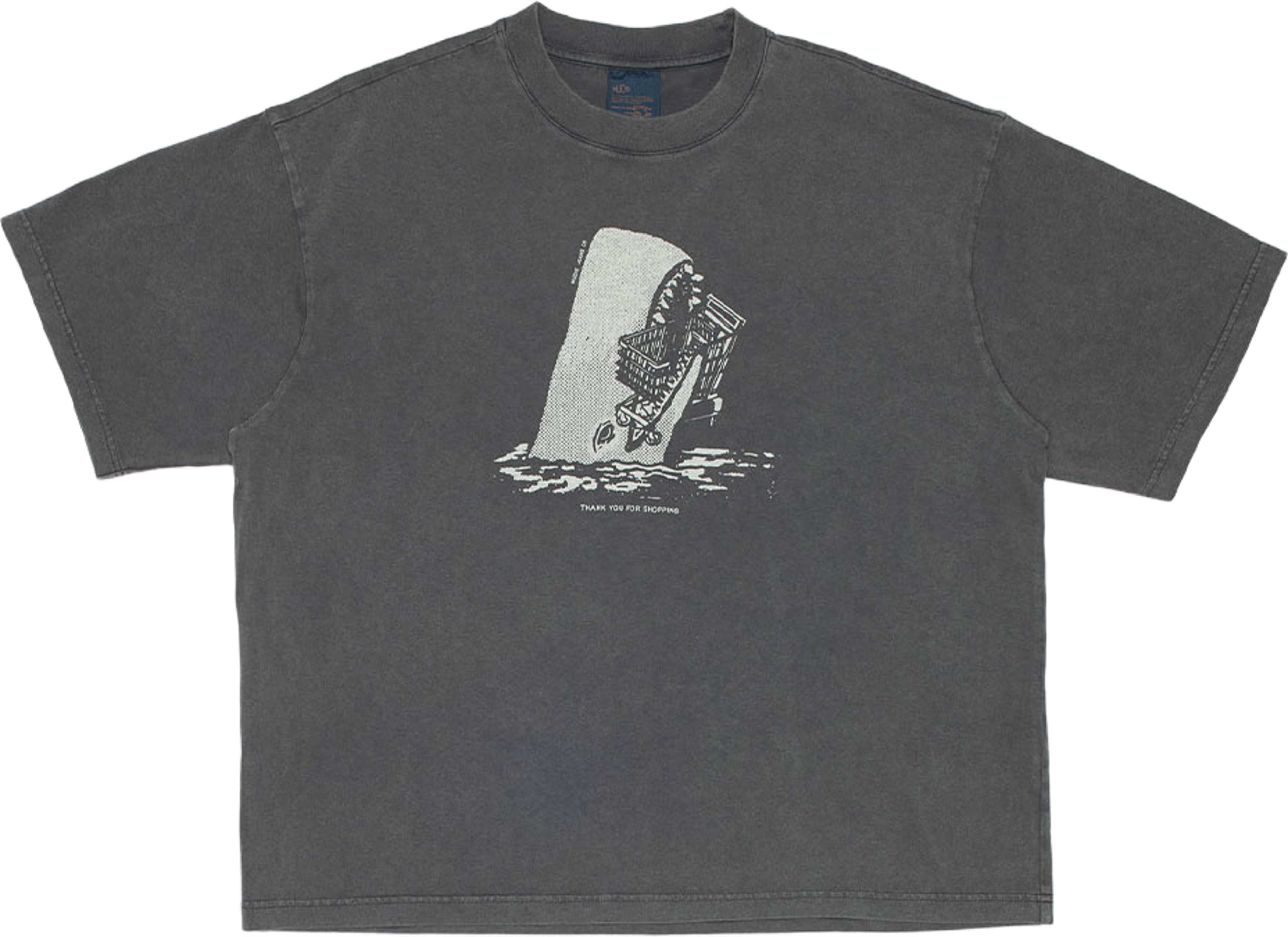 Rita T-Shirt Shop-Chop, från Nudie Jeans, i färgen Antracite. Klicka för att öppna bilden i stort format